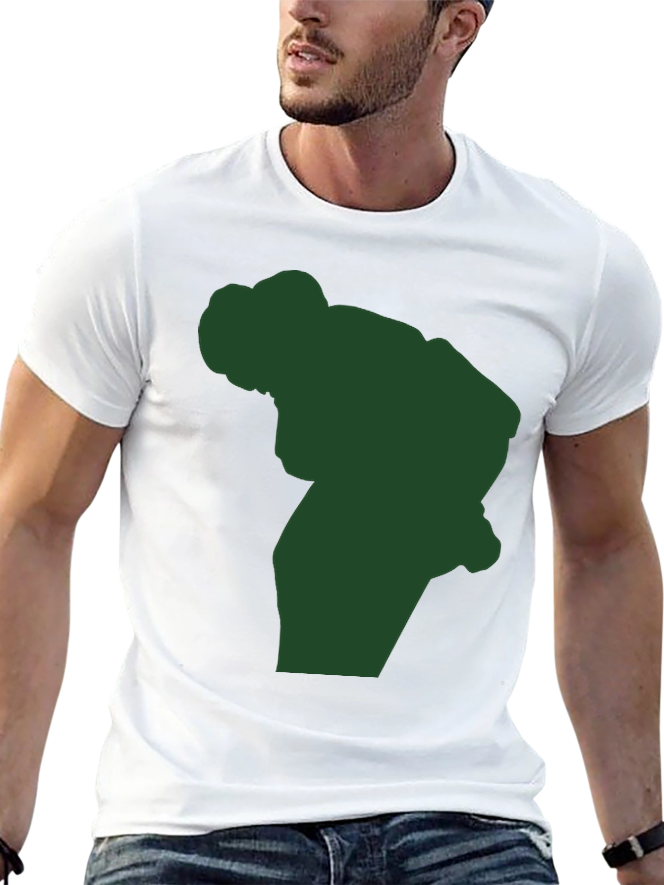 Silhouette Graphic Tee - Black Cotton Blend