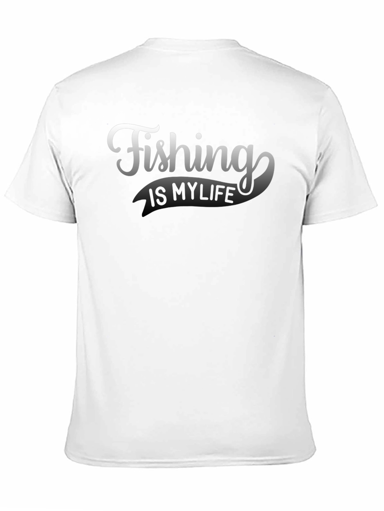 Fishing Is My Life - Mens Black T-Shirt