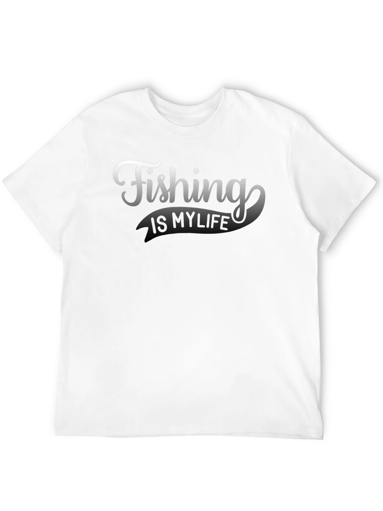 Fishing Is My Life - Mens Black T-Shirt