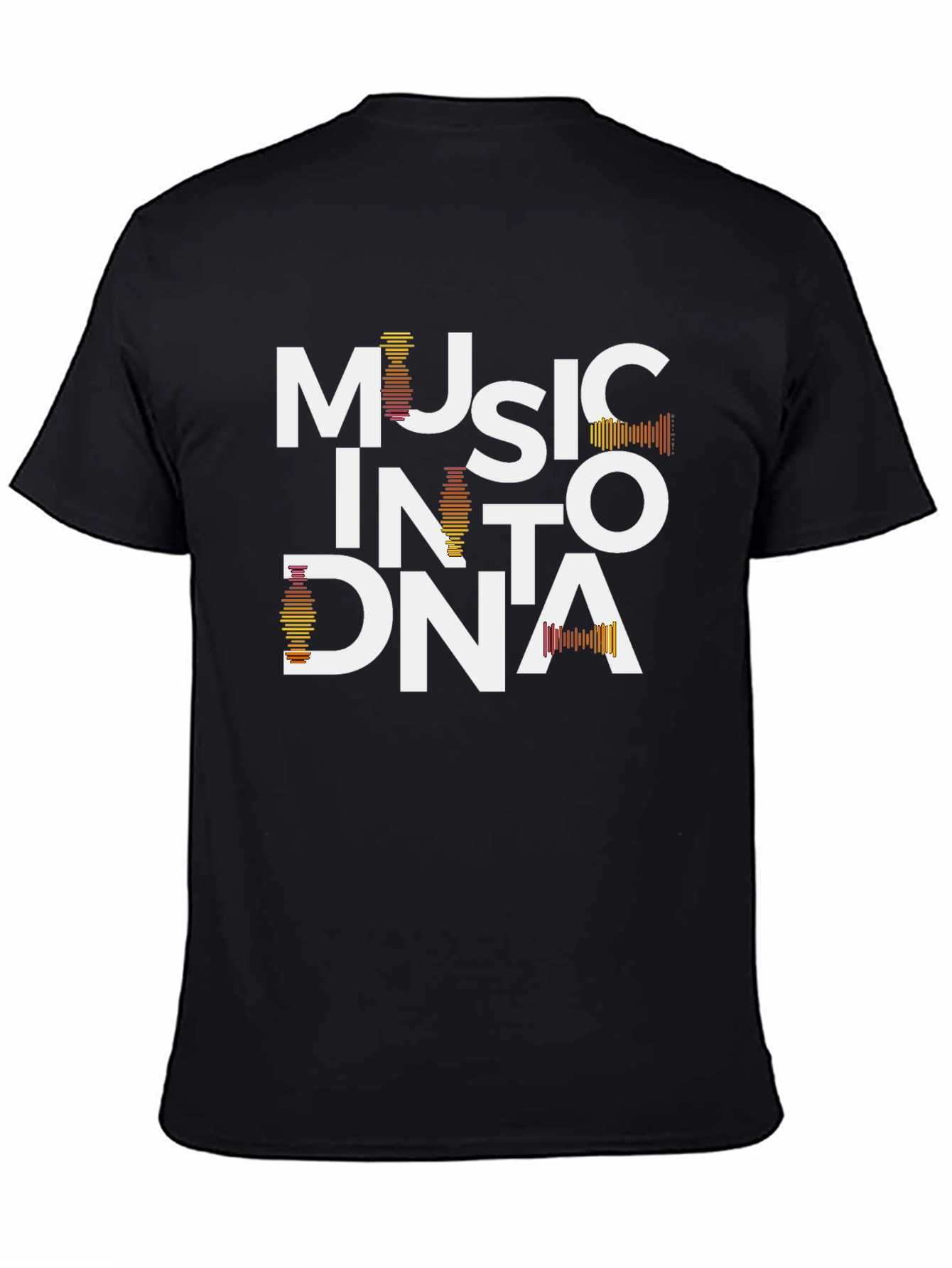Music Into DNA Black Graphic Tee