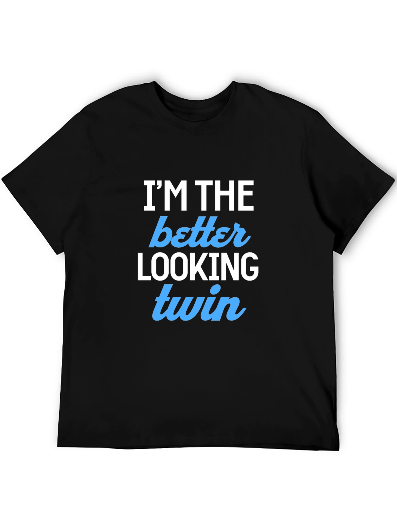 Better Looking Twin Black Graphic Tee