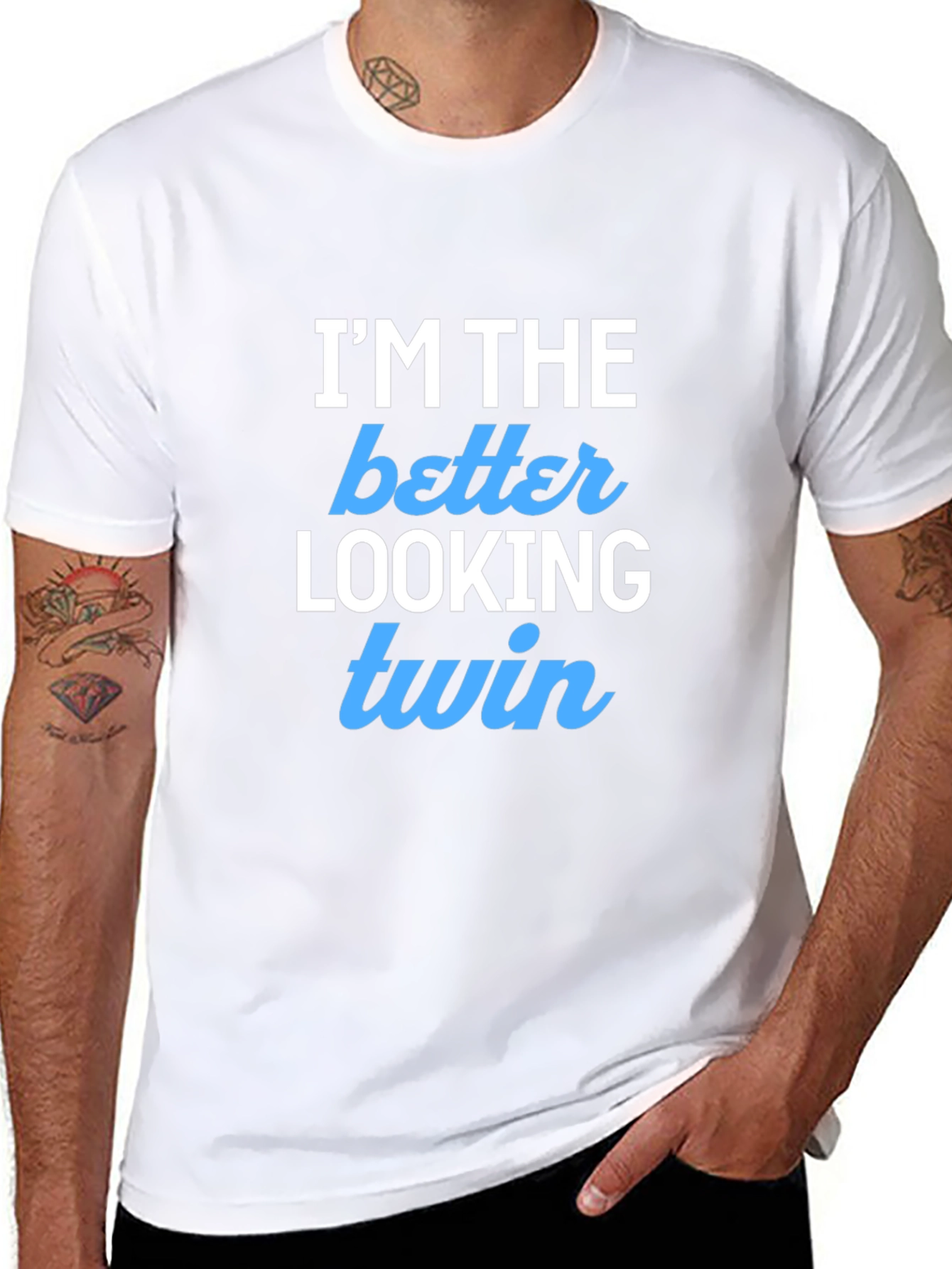 Better Looking Twin Black Graphic Tee