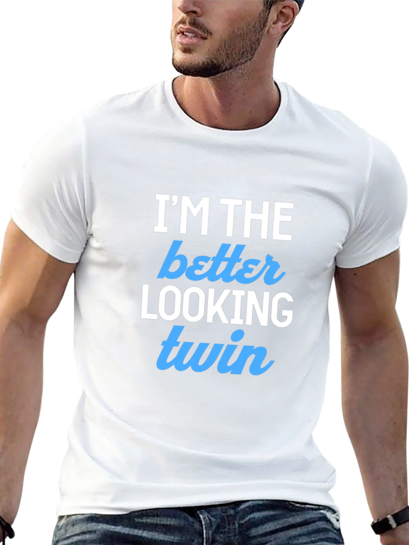 Better Looking Twin Black Graphic Tee