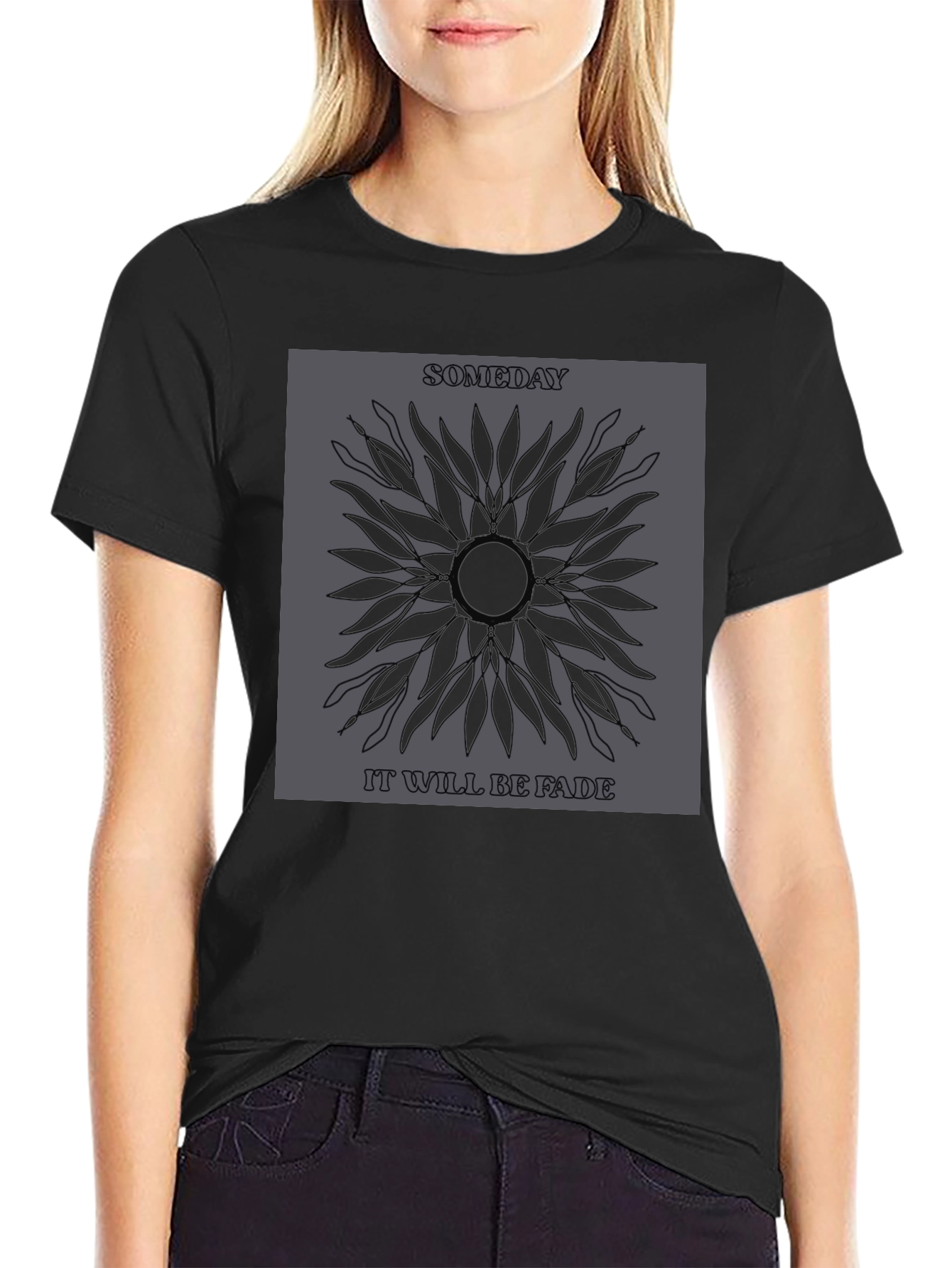 Someday Fade Graphic Print Tee - Stylish Comfort