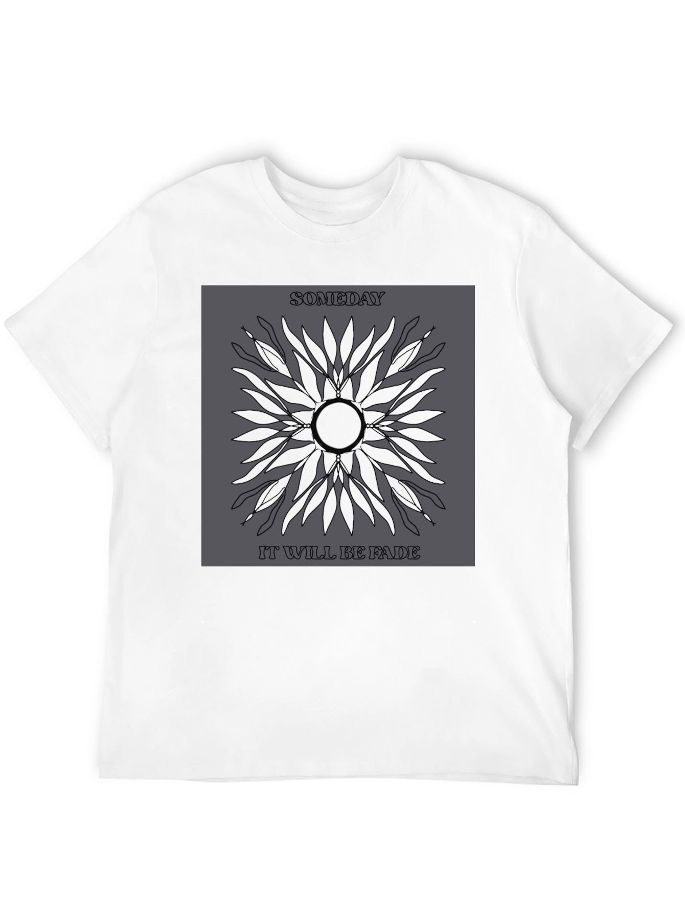 Someday Fade Graphic Print Tee - Stylish Comfort