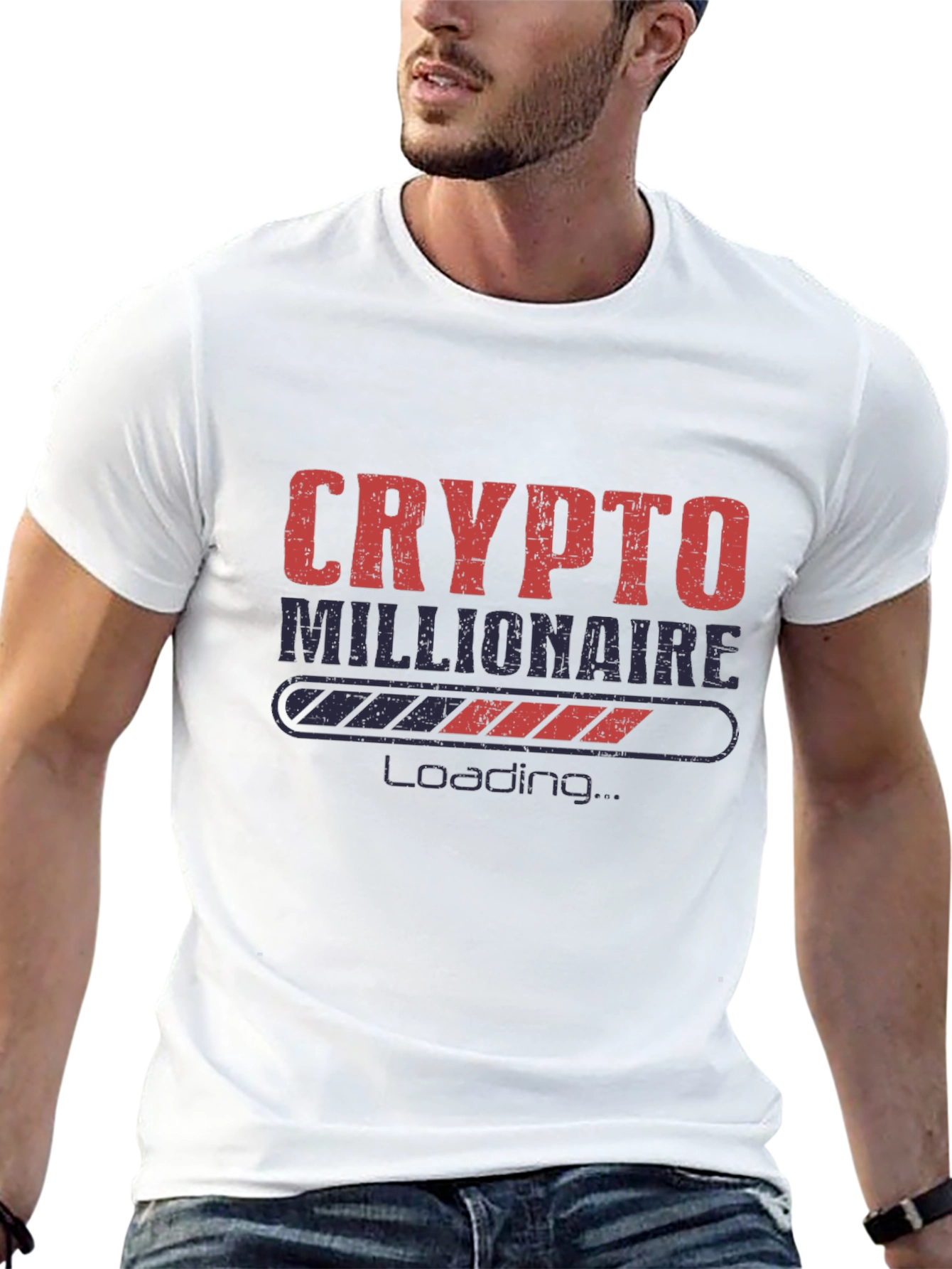 Crypto Millionaire Loading Black T-Shirt
