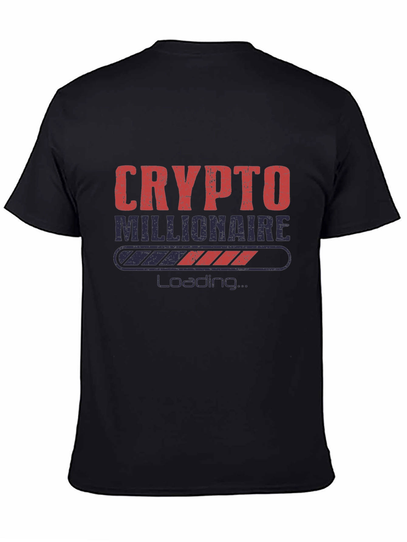 Crypto Millionaire Loading Black T-Shirt