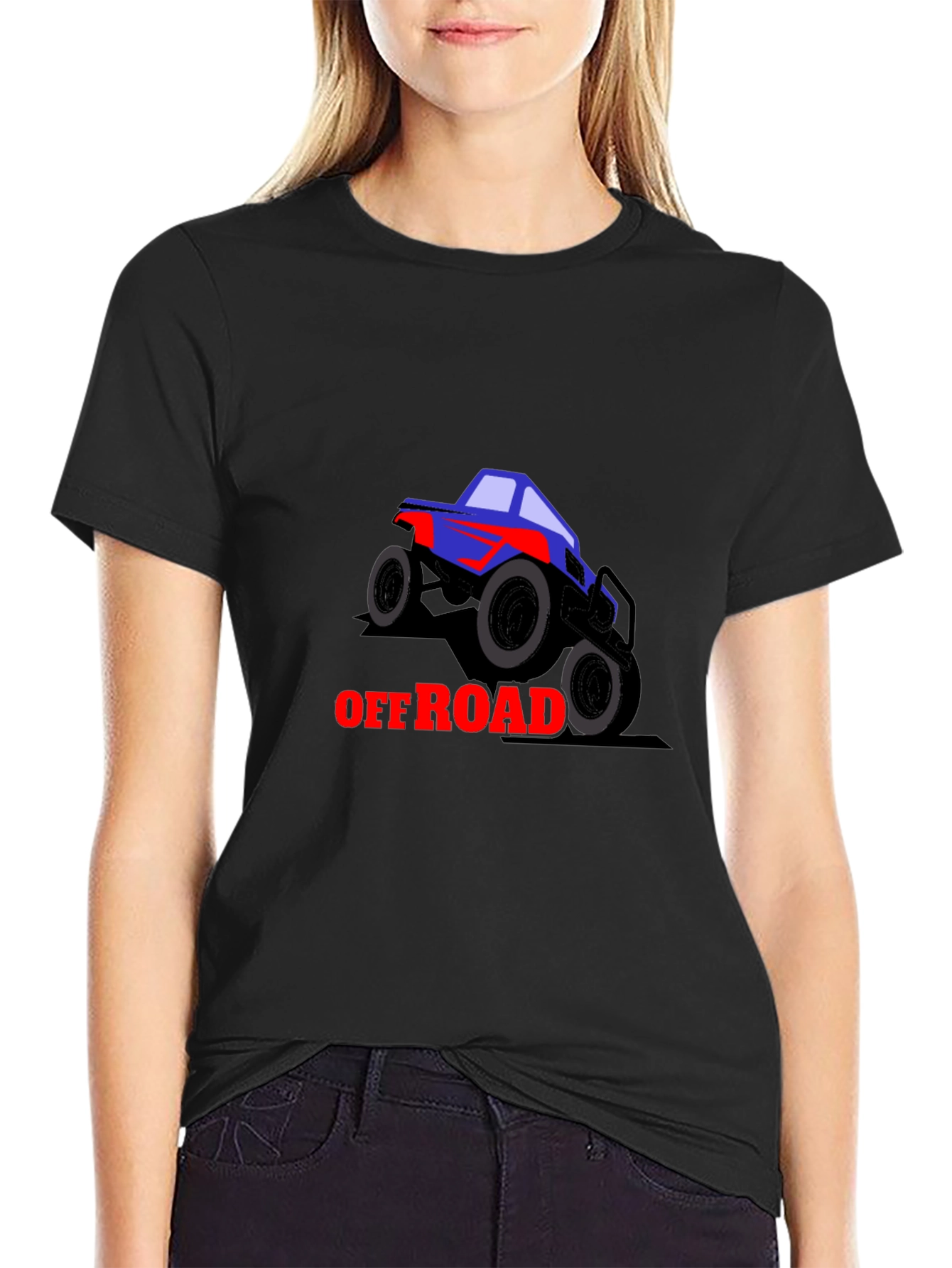 Off Road Truck Graphic T-Shirt - Black
