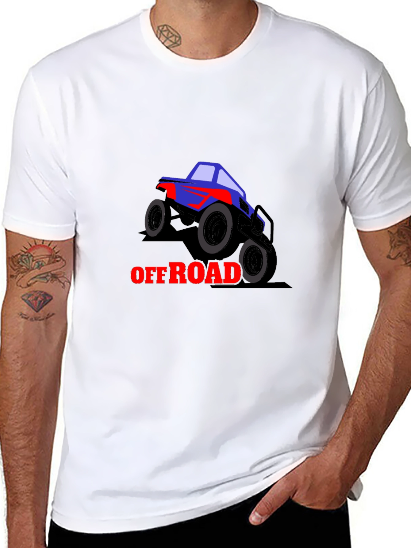 Off Road Truck Graphic T-Shirt - Black