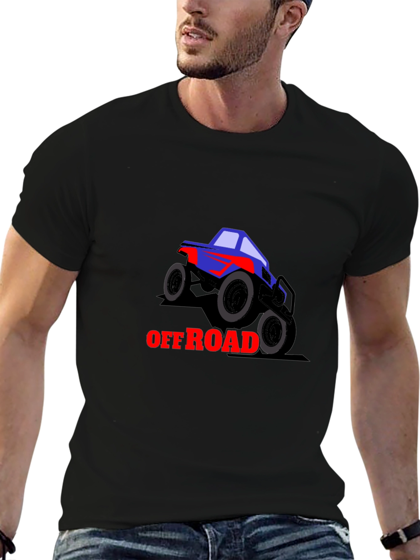 Off Road Truck Graphic T-Shirt - Black