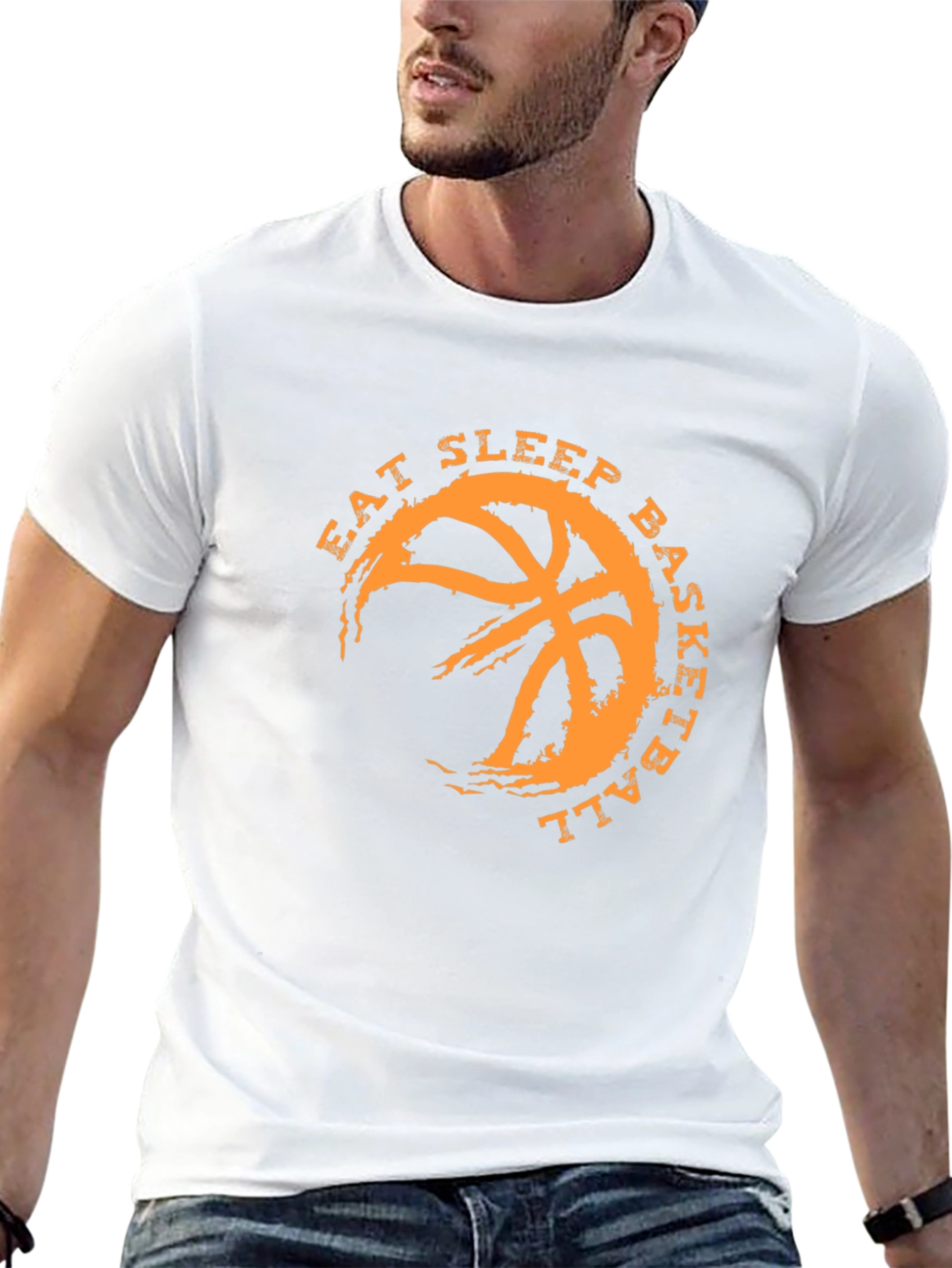 Eat Sleep Basketball Graphic Tee