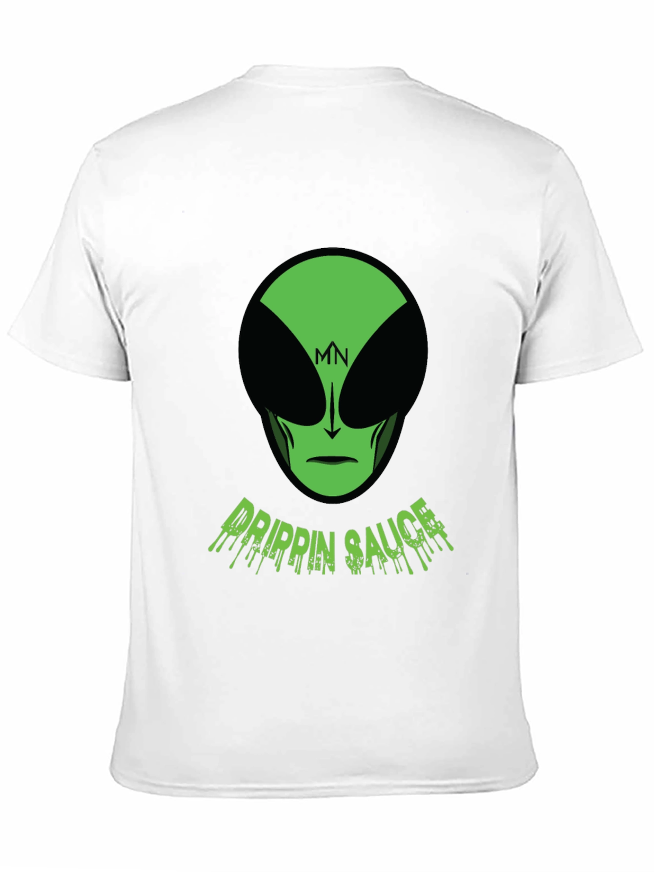 Mens Black Drippin Sauce Alien Graphic Tee
