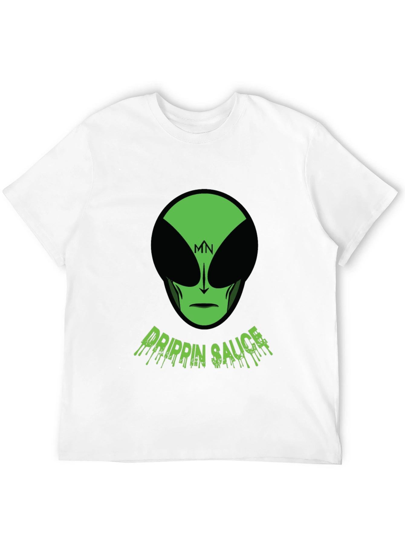 Mens Black Drippin Sauce Alien Graphic Tee