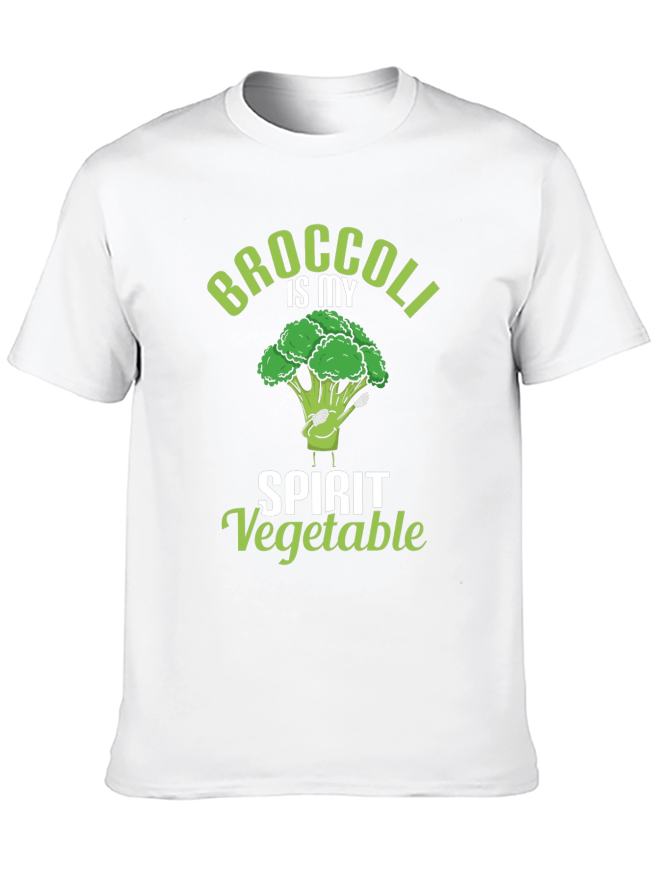 Broccoli is My Spirit Vegetable Black T-Shirt