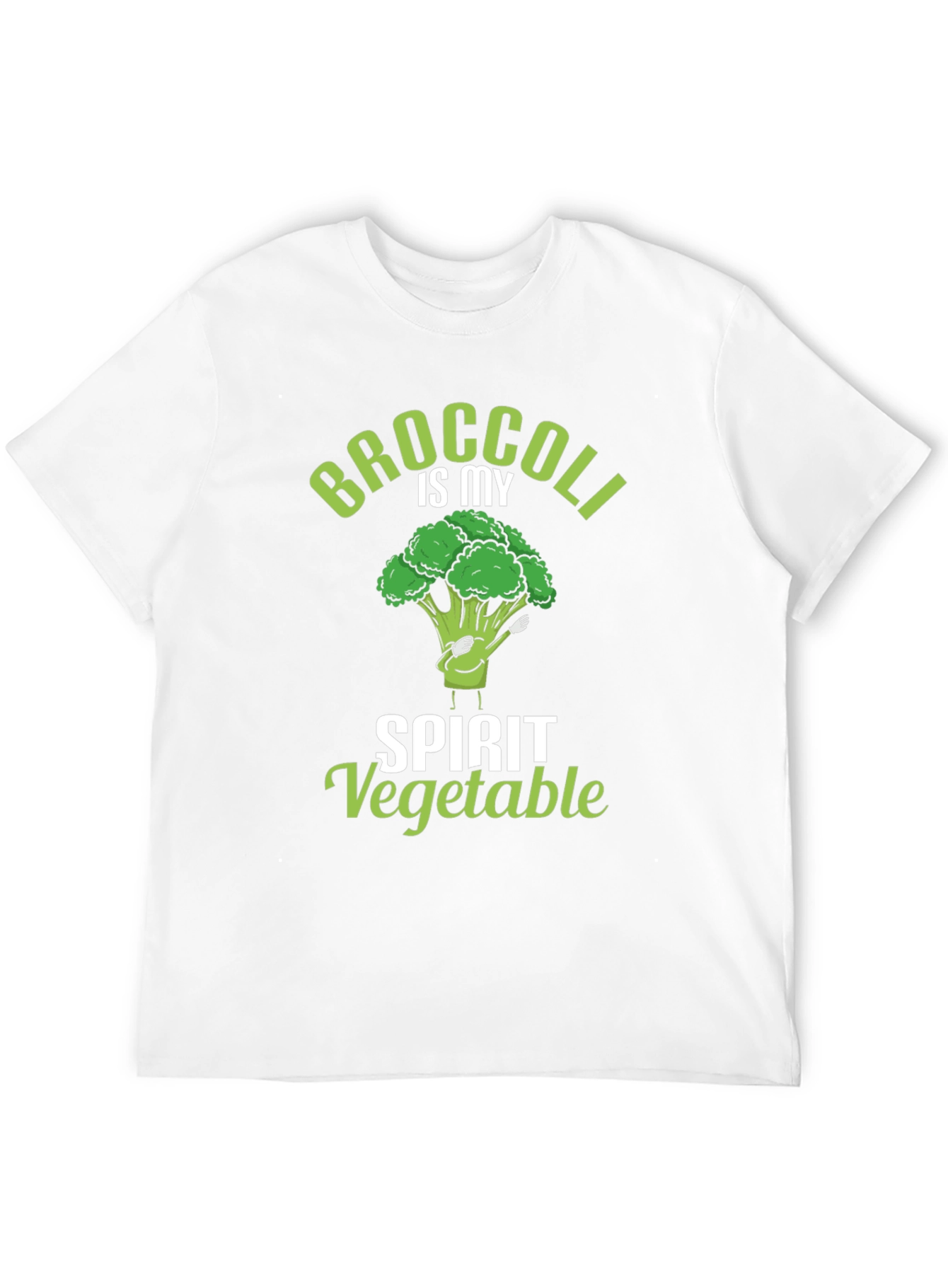 Broccoli is My Spirit Vegetable Black T-Shirt