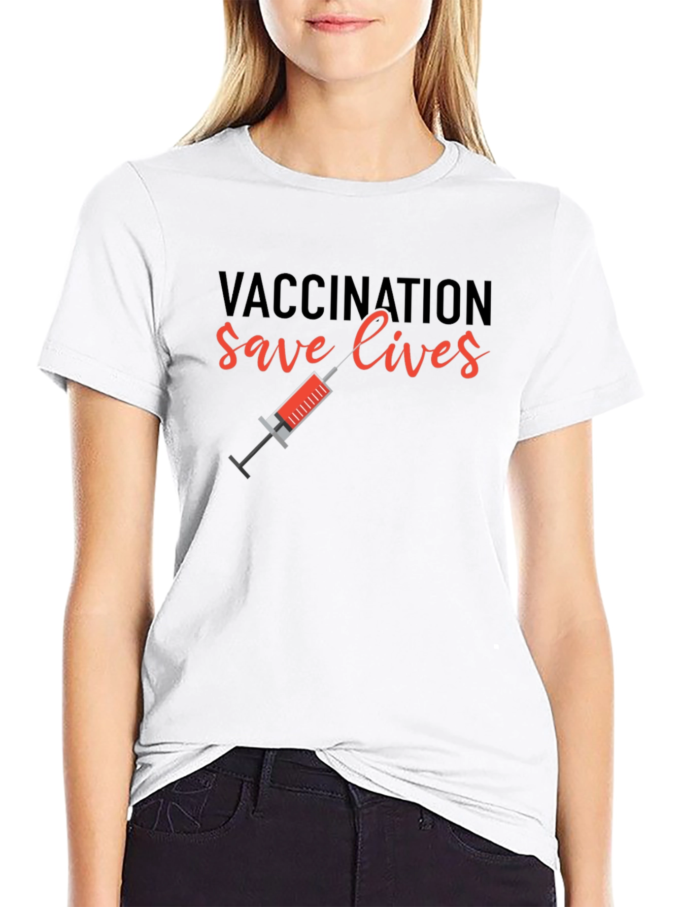 Vaccination Saves Lives Graphic Tee