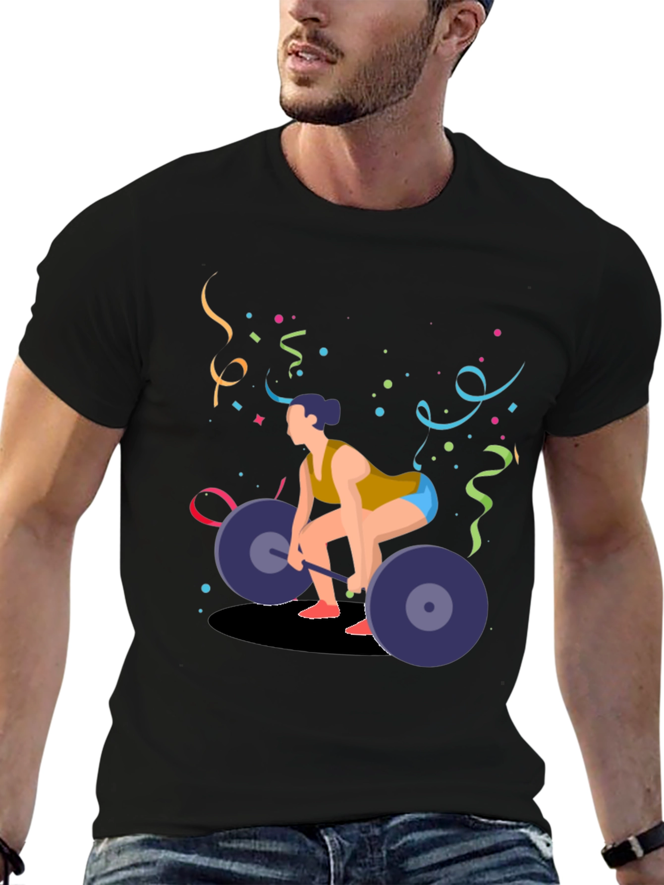 Womans Weightlifting T-Shirt - Powerlifting Design
