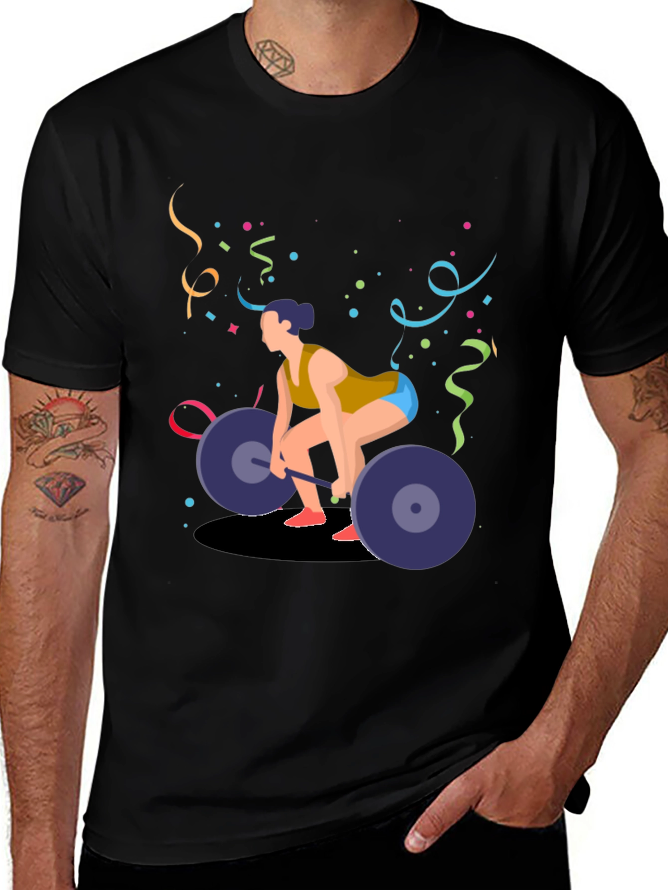Womans Weightlifting T-Shirt - Powerlifting Design