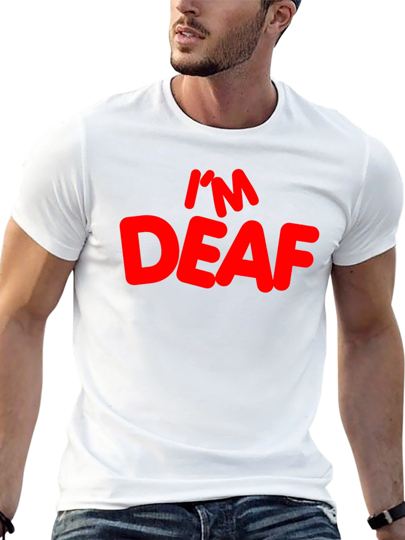 Im Deaf Graphic T-Shirt - Black