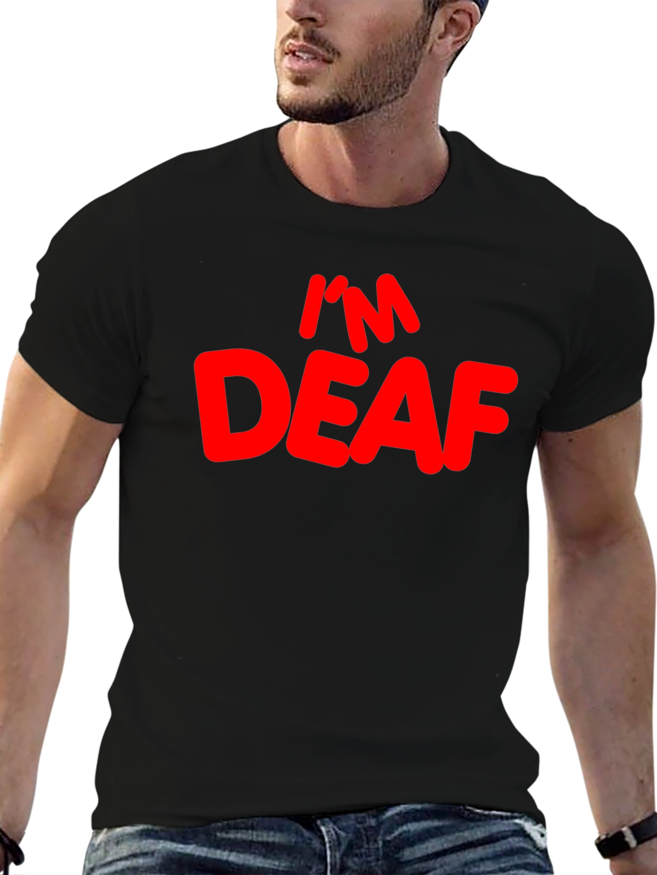 Im Deaf Graphic T-Shirt - Black
