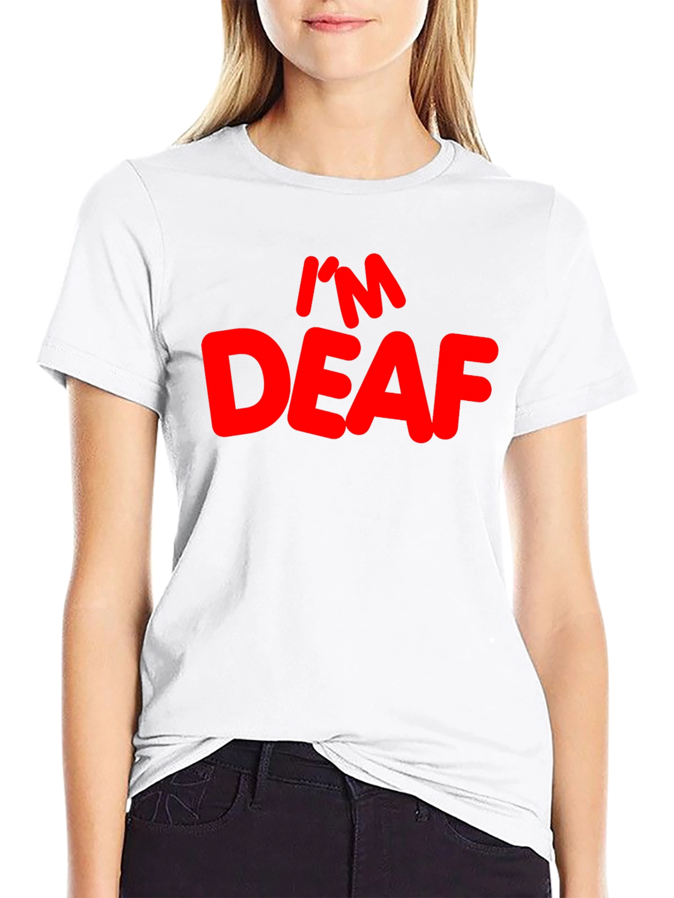 Im Deaf Graphic T-Shirt - Black