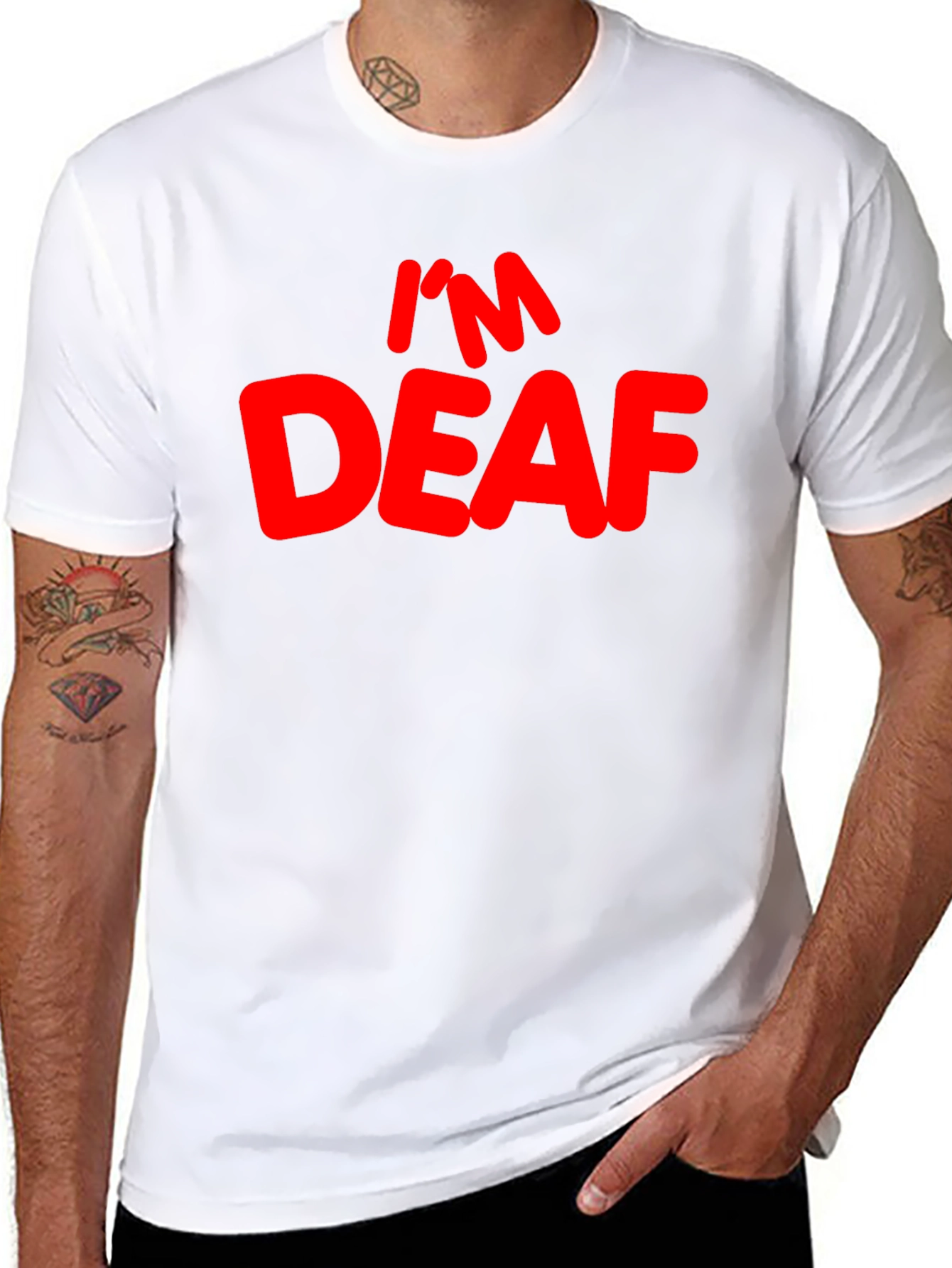 Im Deaf Graphic T-Shirt - Black