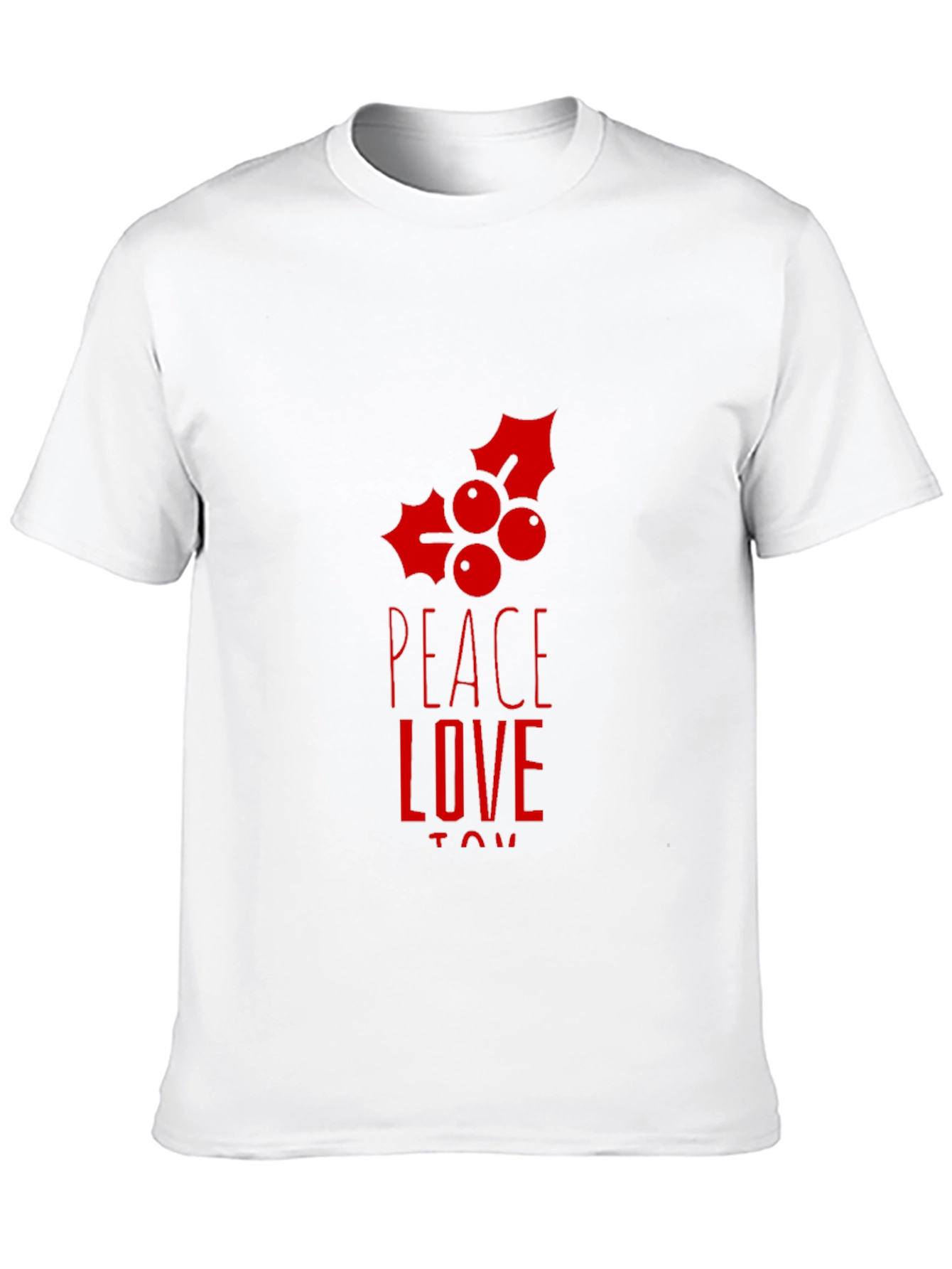 Peace Love Joy Holiday Graphic Tee