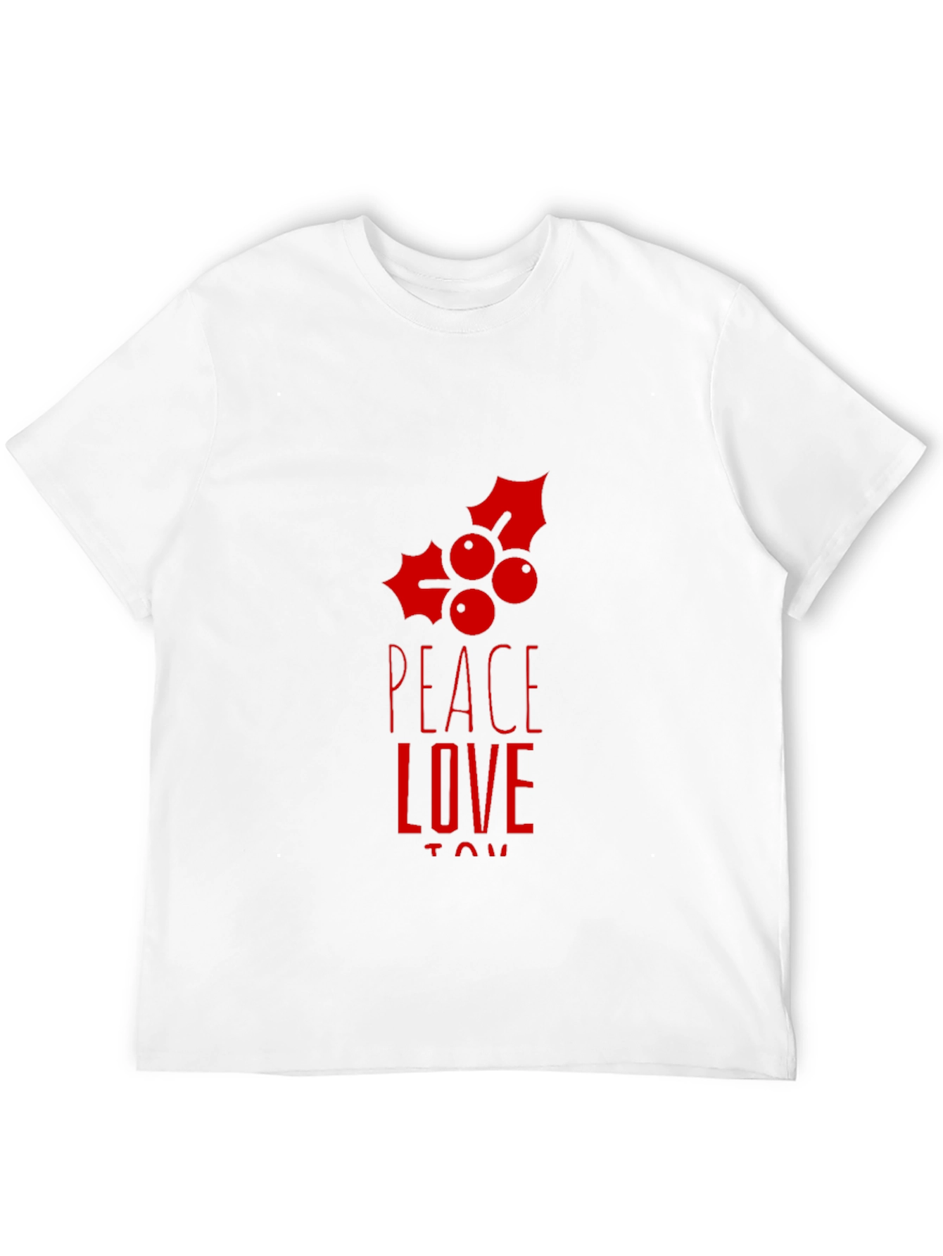 Peace Love Joy Holiday Graphic Tee