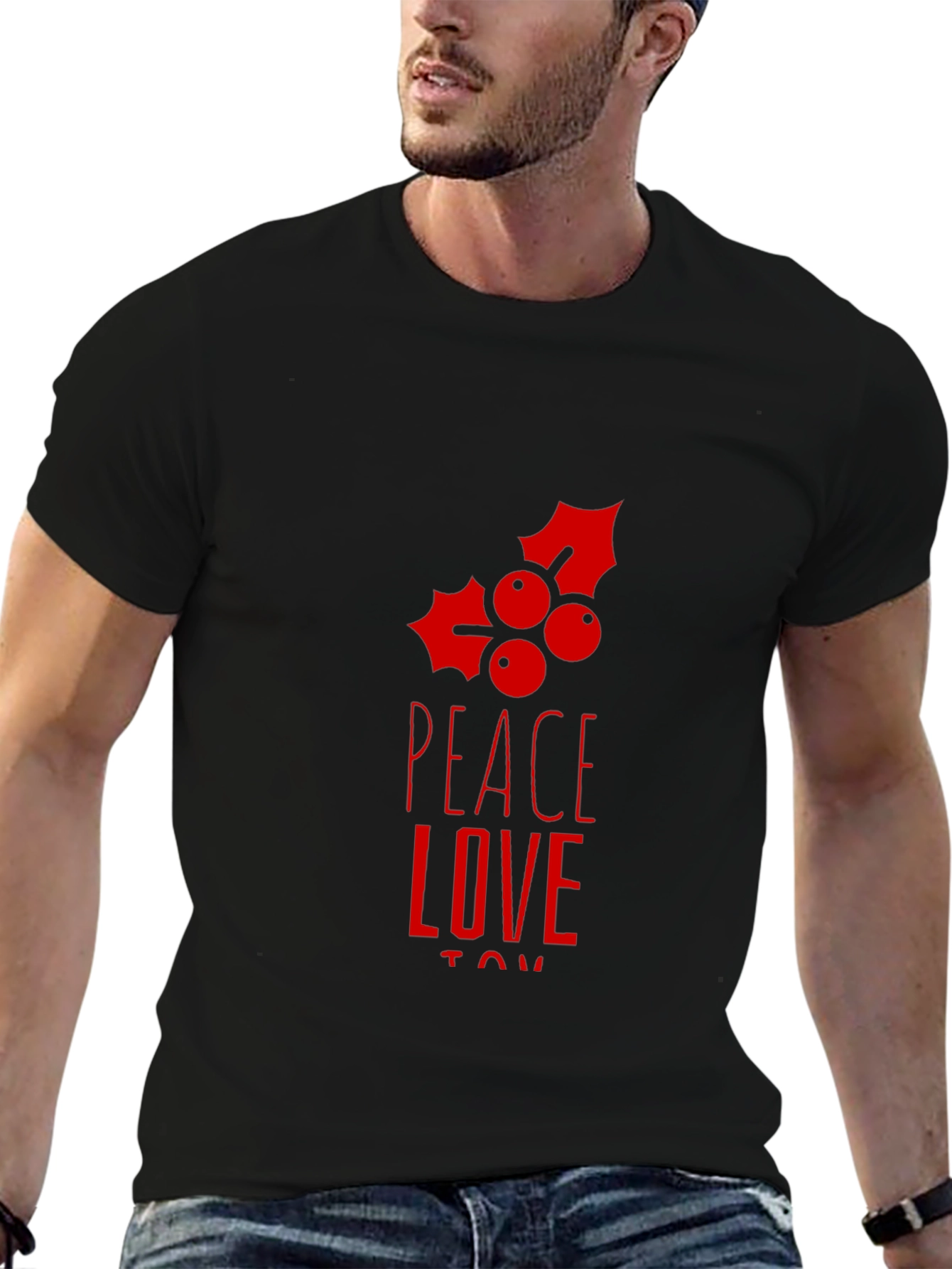 Peace Love Joy Holiday Graphic Tee