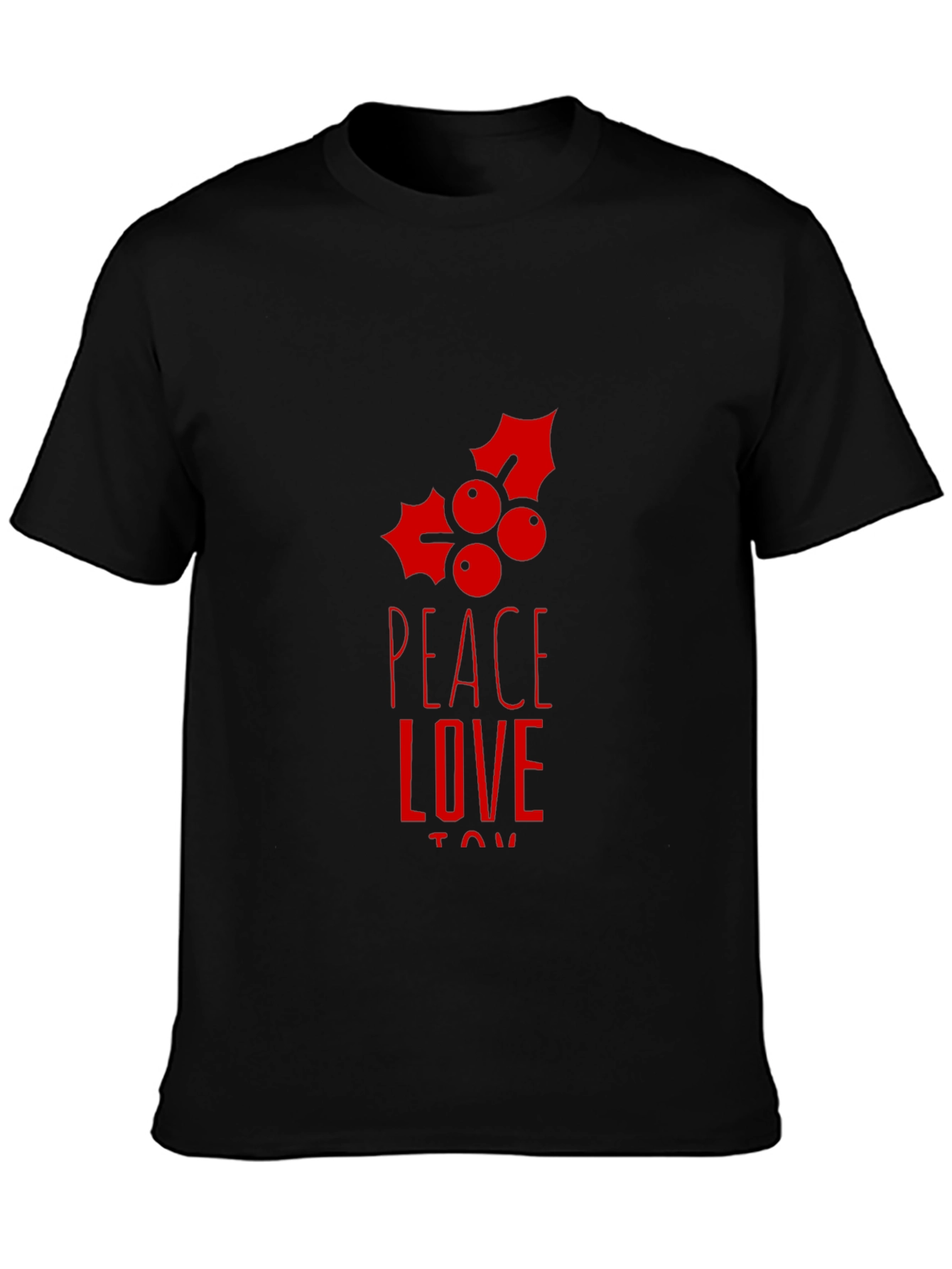 Peace Love Joy Holiday Graphic Tee