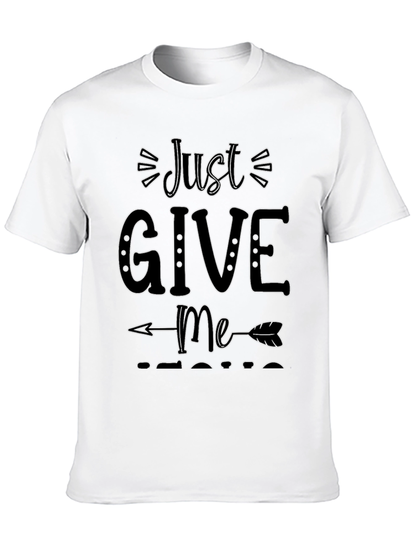 Just Give Me Coffee T-Shirt - Casual Black Tee