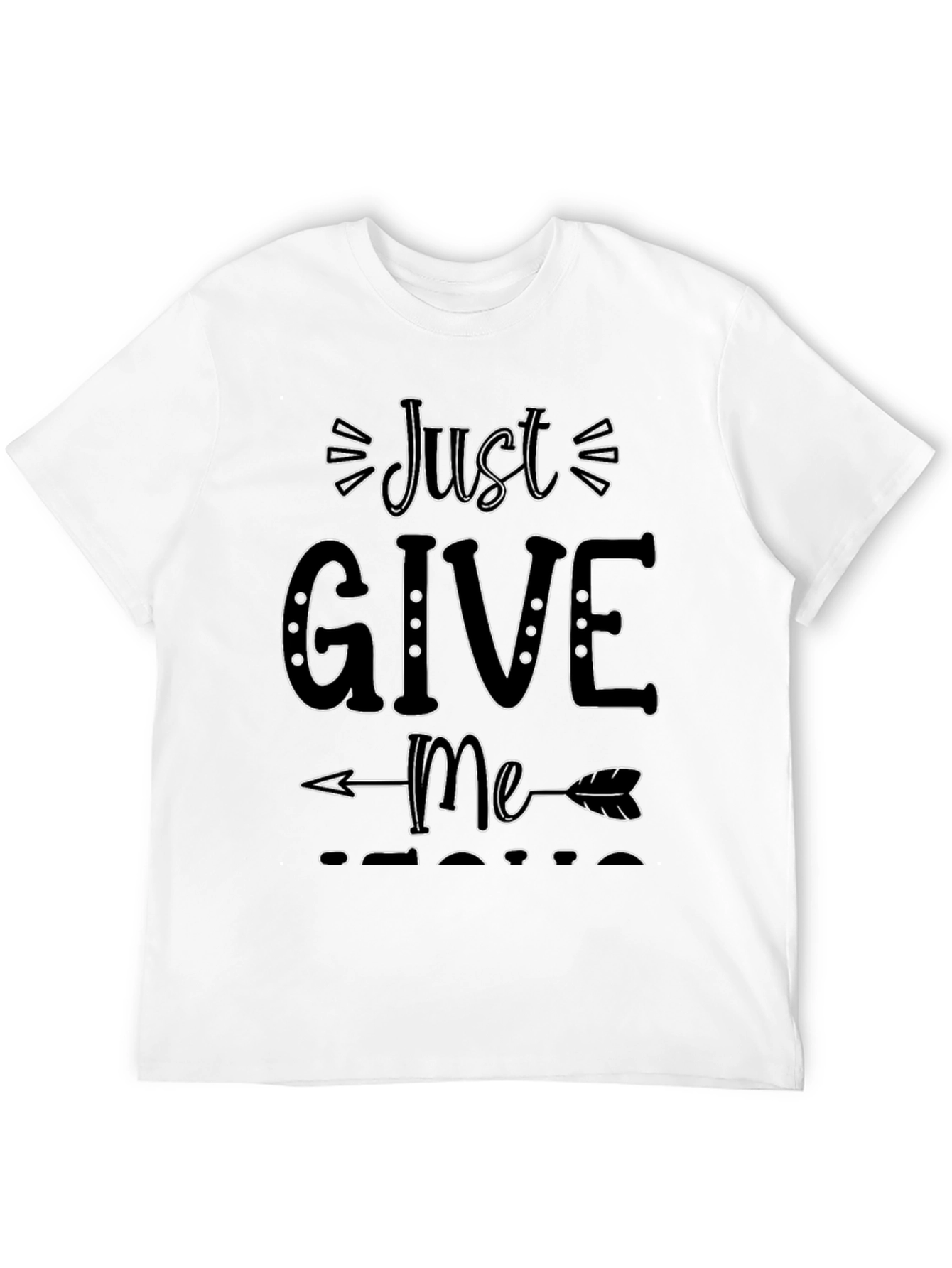 Just Give Me Coffee T-Shirt - Casual Black Tee