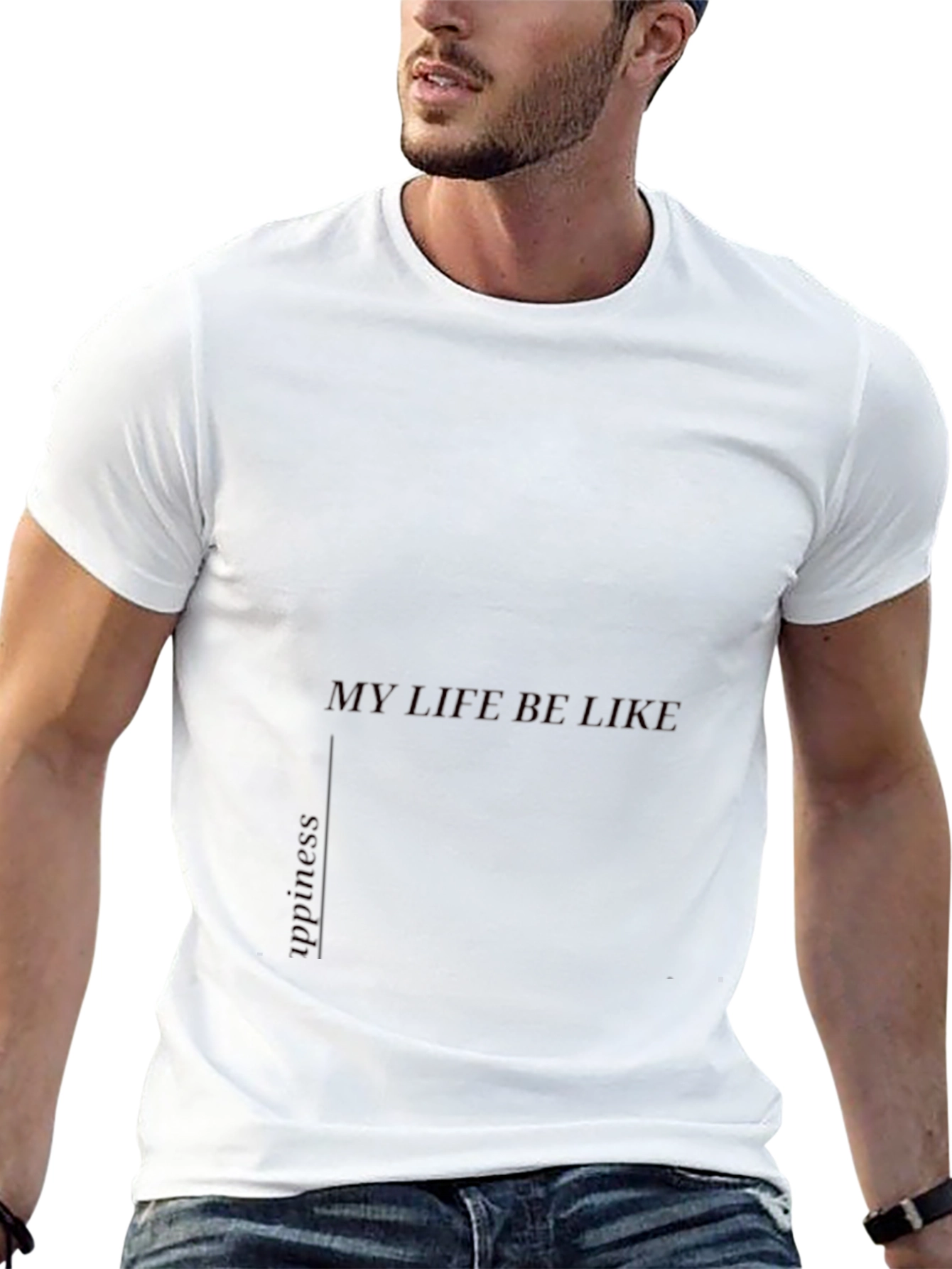 Mens My Life Be Like Graphic Black T-Shirt