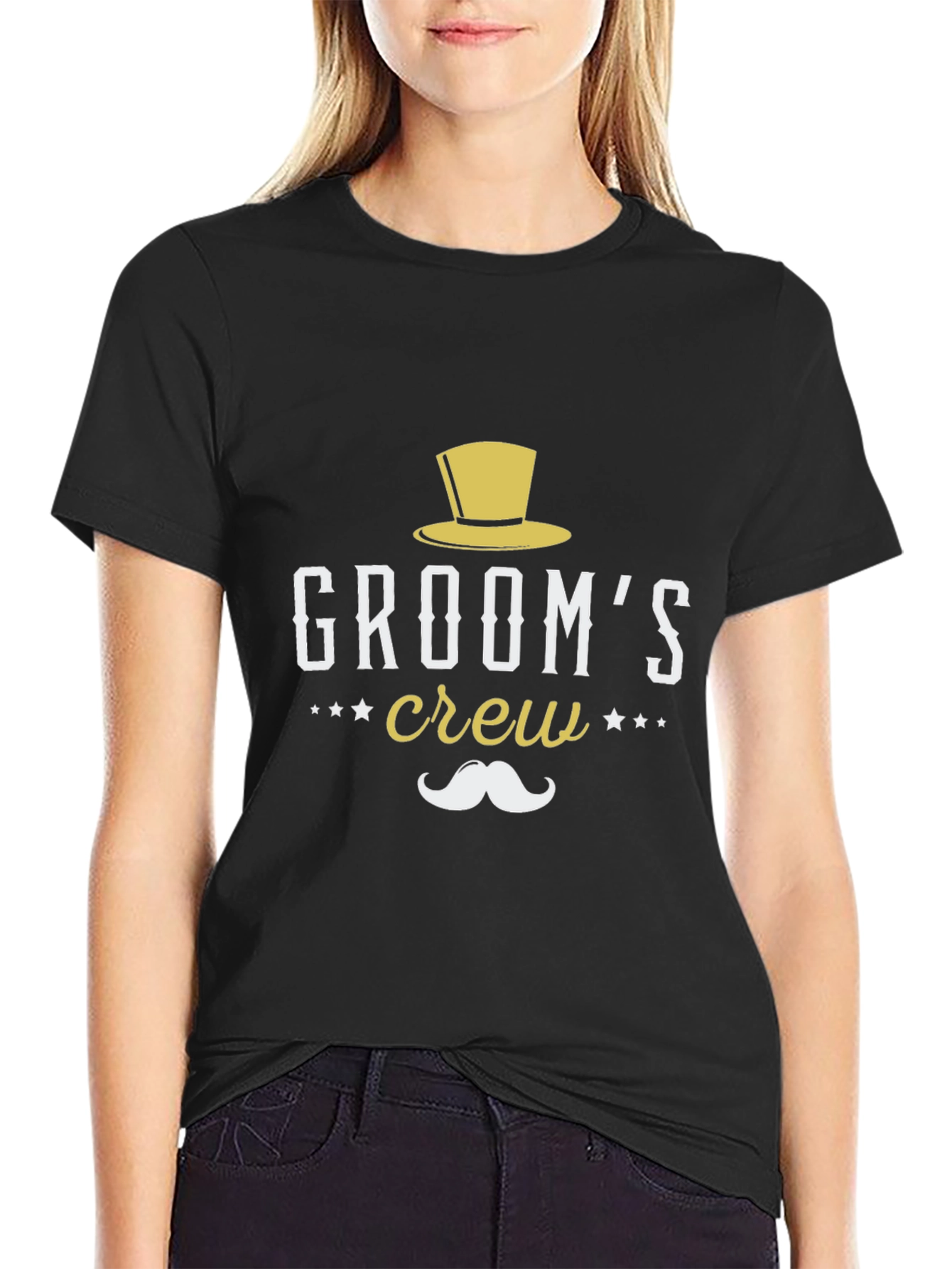 Grooms Crew Graphic Tee - Stylish Wedding Party Shirt