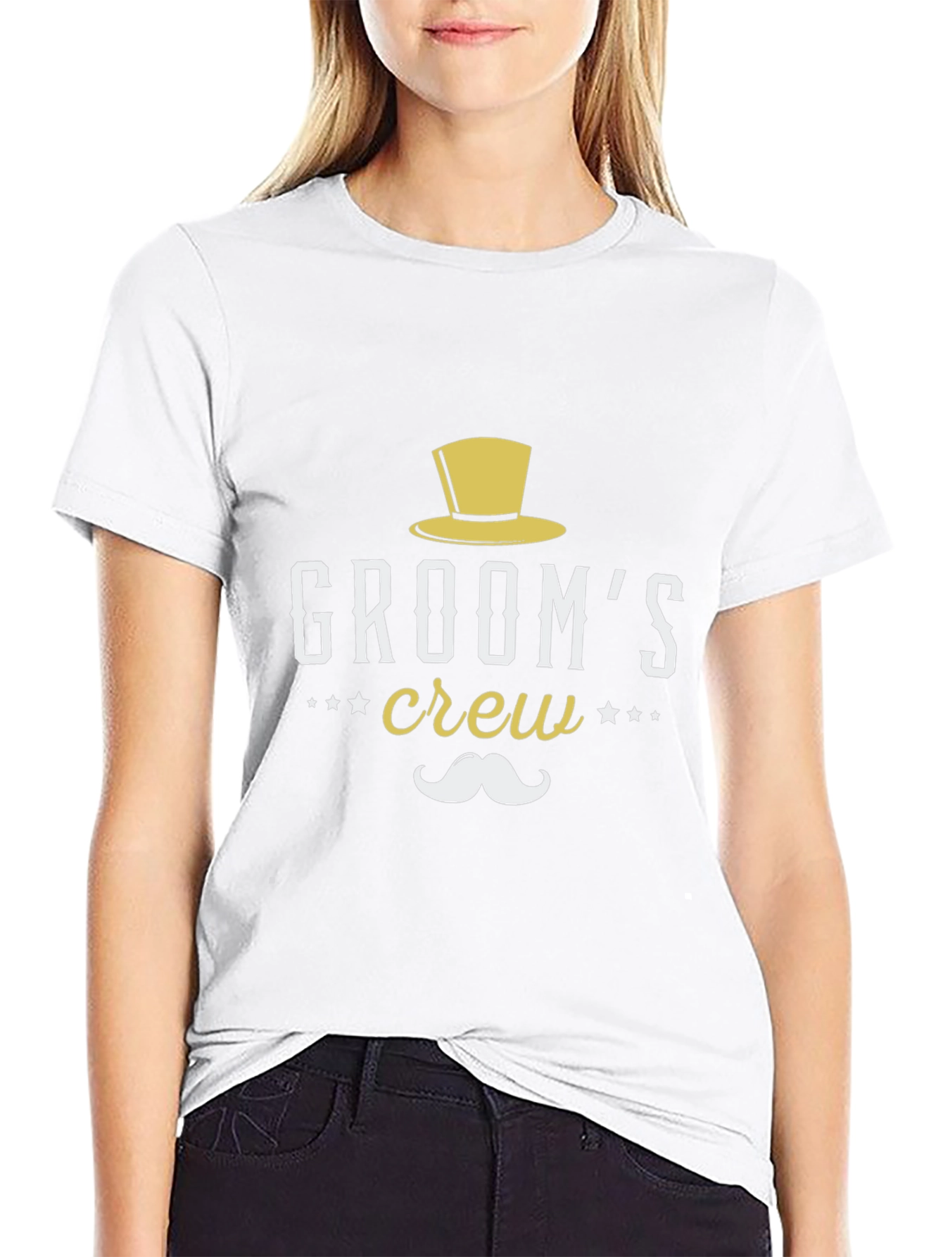 Grooms Crew Graphic Tee - Stylish Wedding Party Shirt