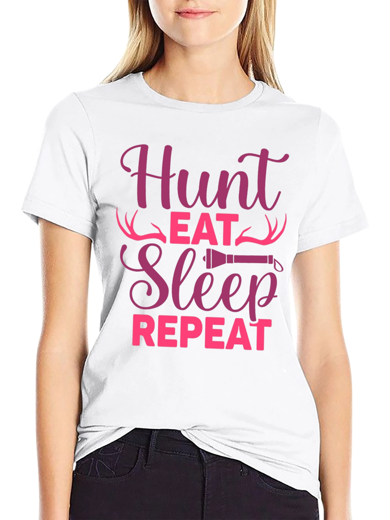 Hunt Eat Sleep Repeat Graphic Tee