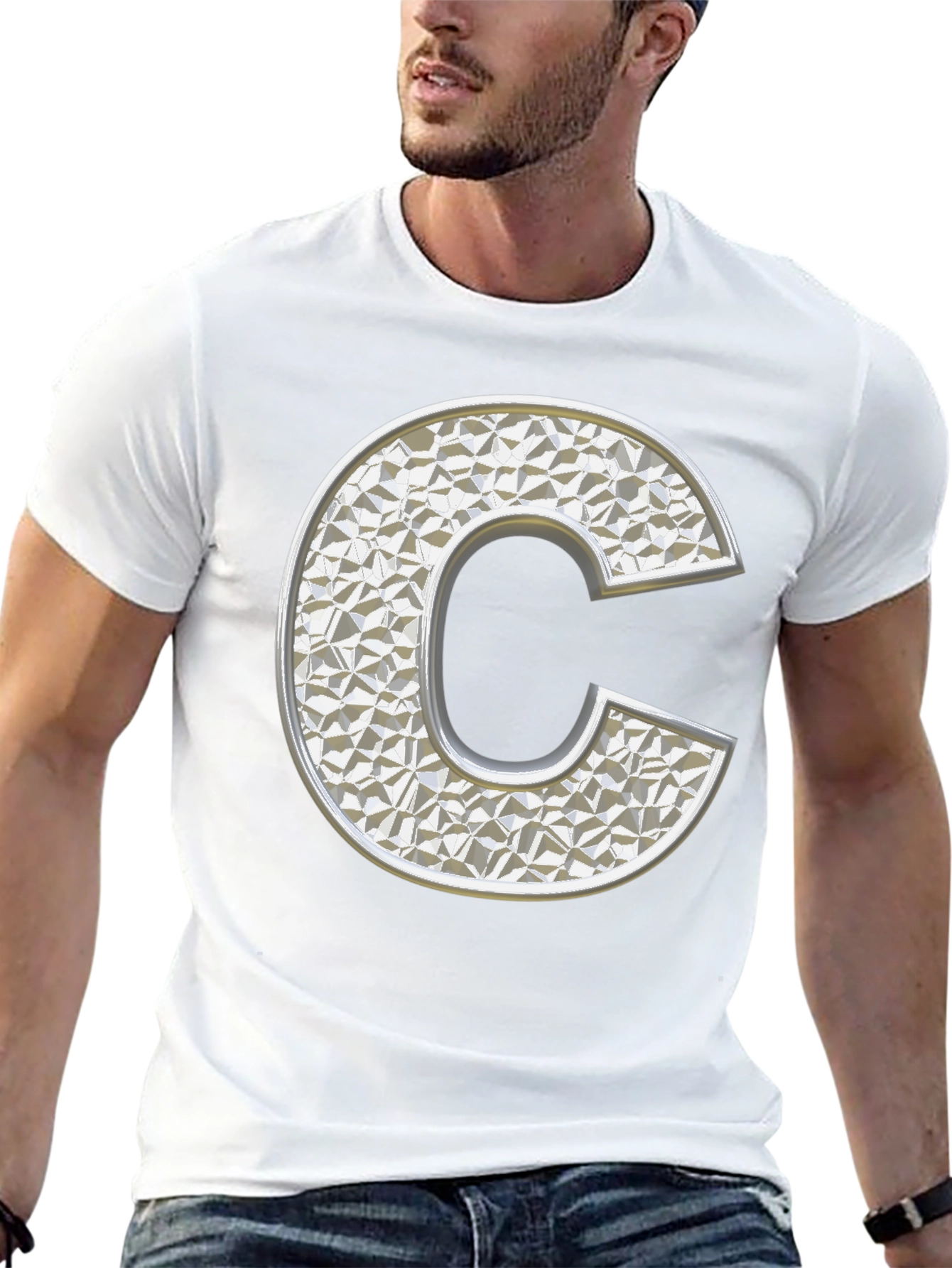 Geometric Initial C T-Shirt