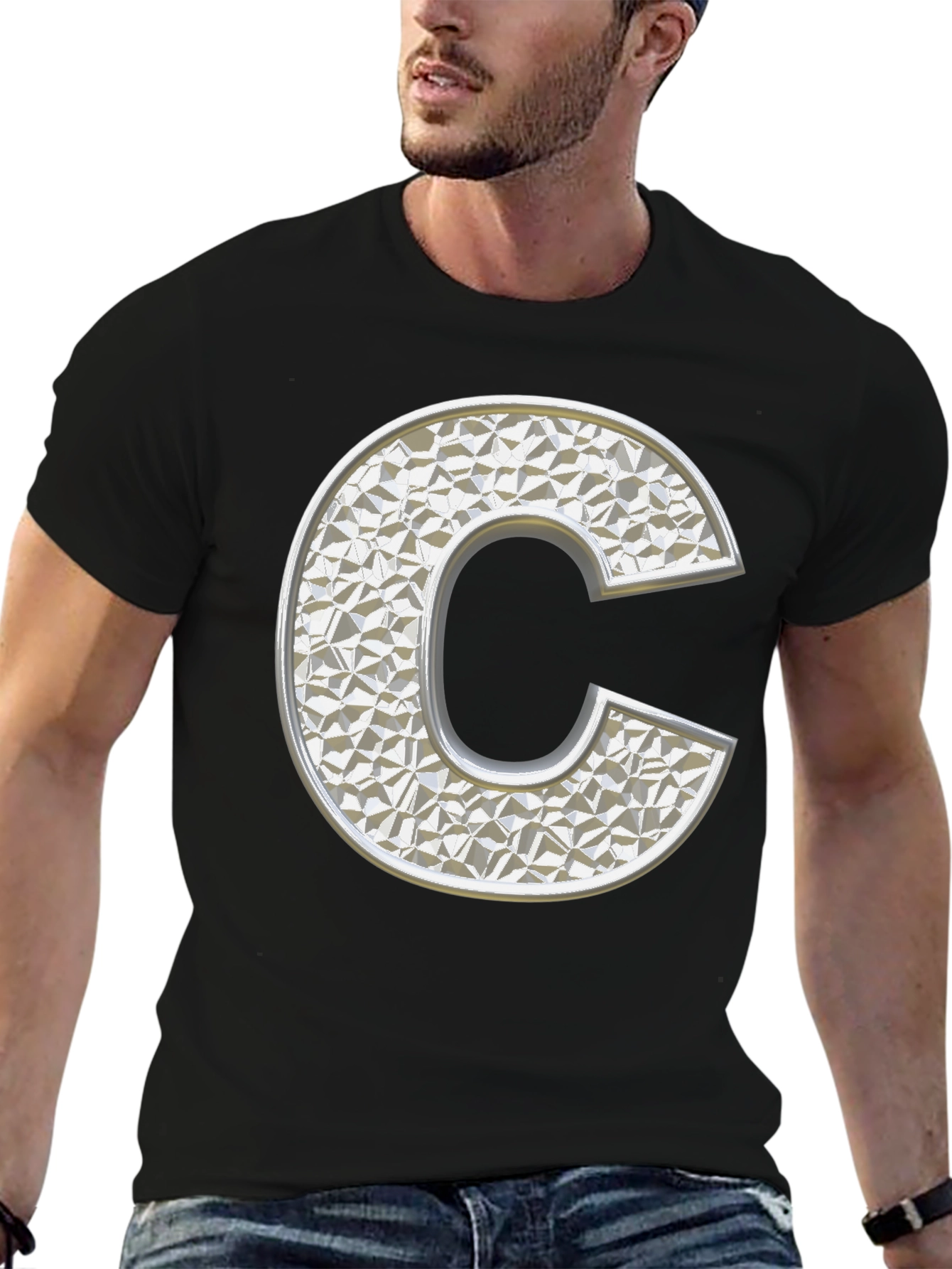 Geometric Initial C T-Shirt