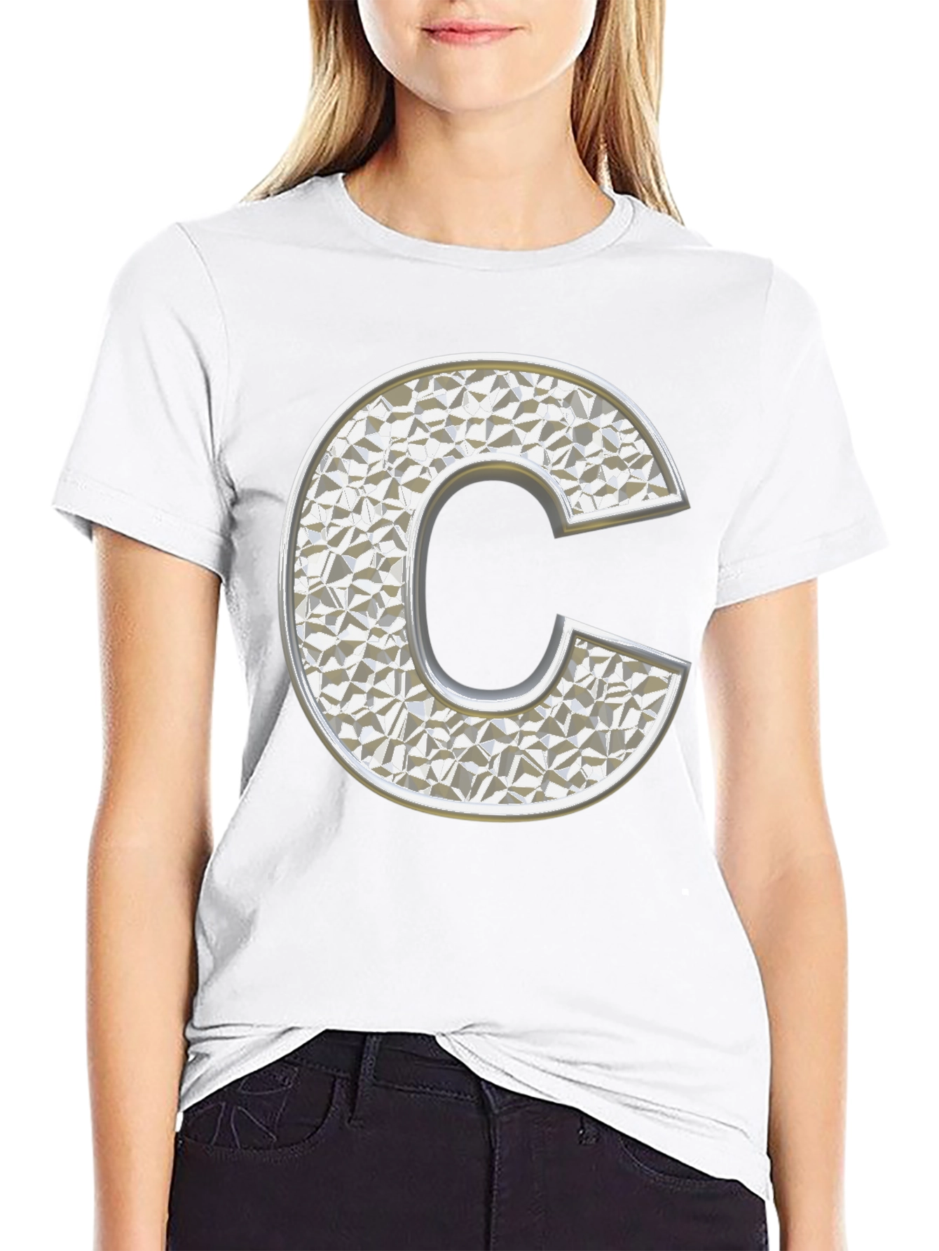 Geometric Initial C T-Shirt