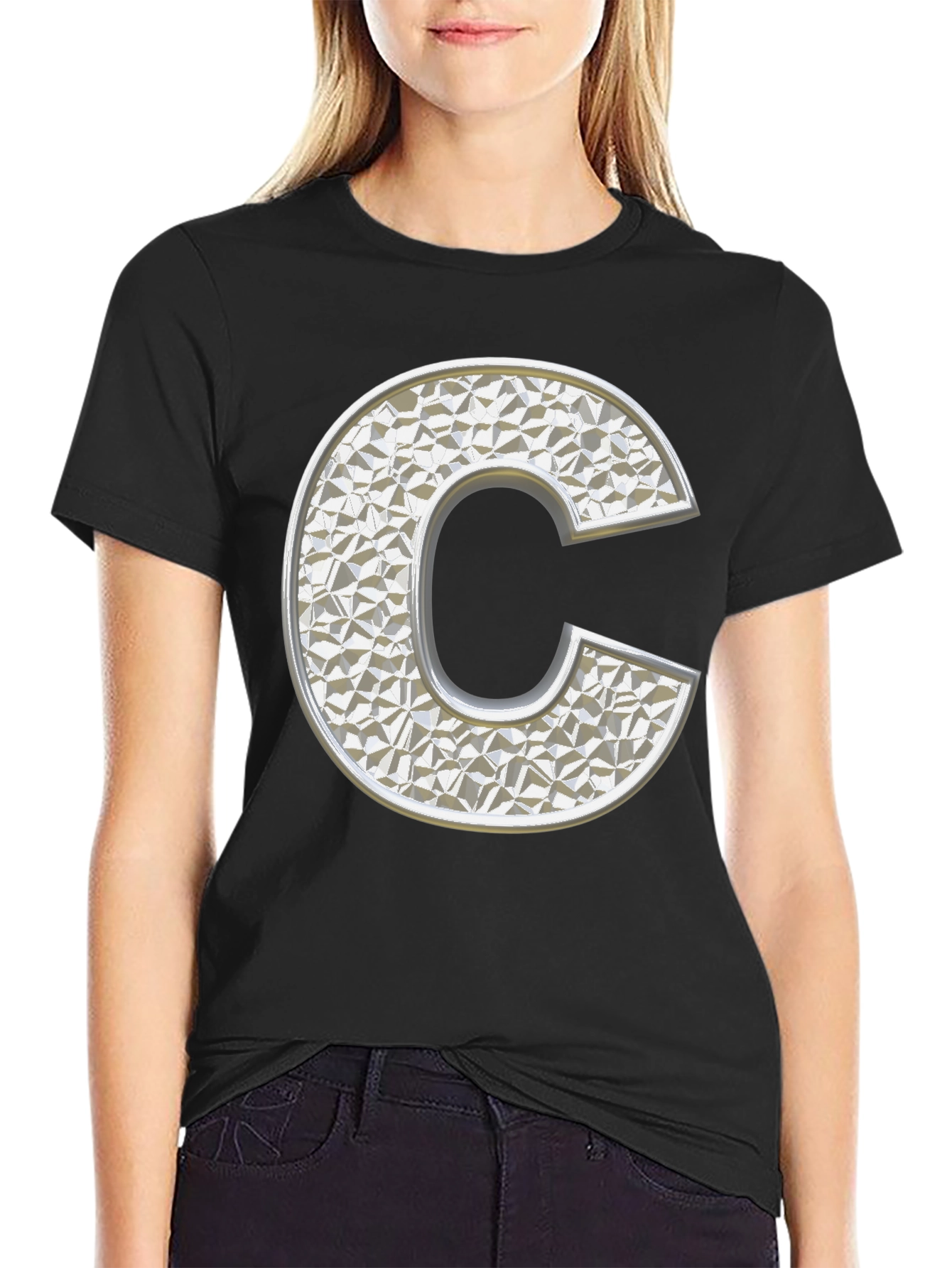 Geometric Initial C T-Shirt