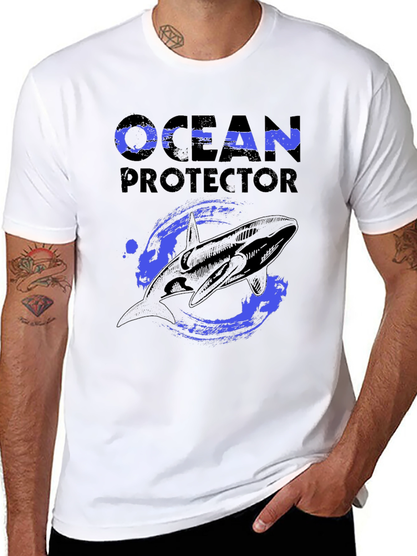 Ocean Protector Whale Graphic T-Shirt