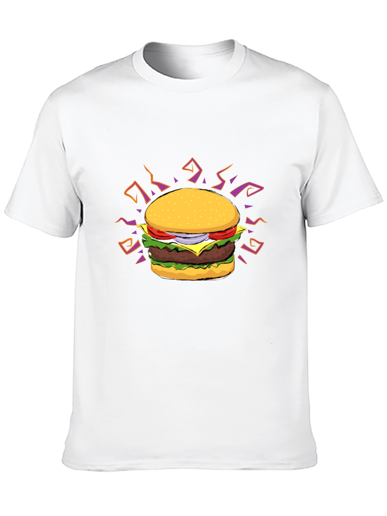 Burger Graphic T-Shirt - Black