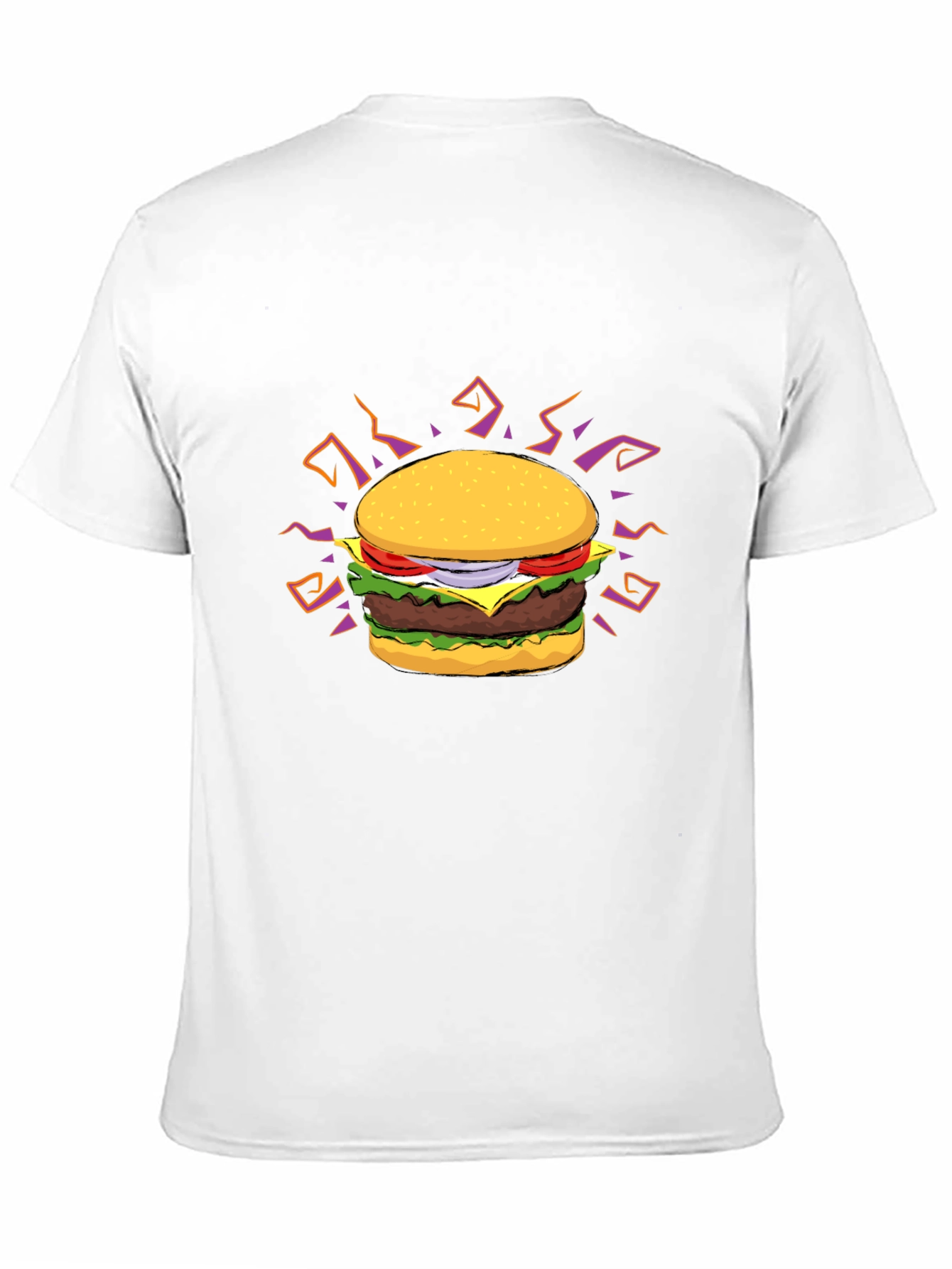 Burger Graphic T-Shirt - Black