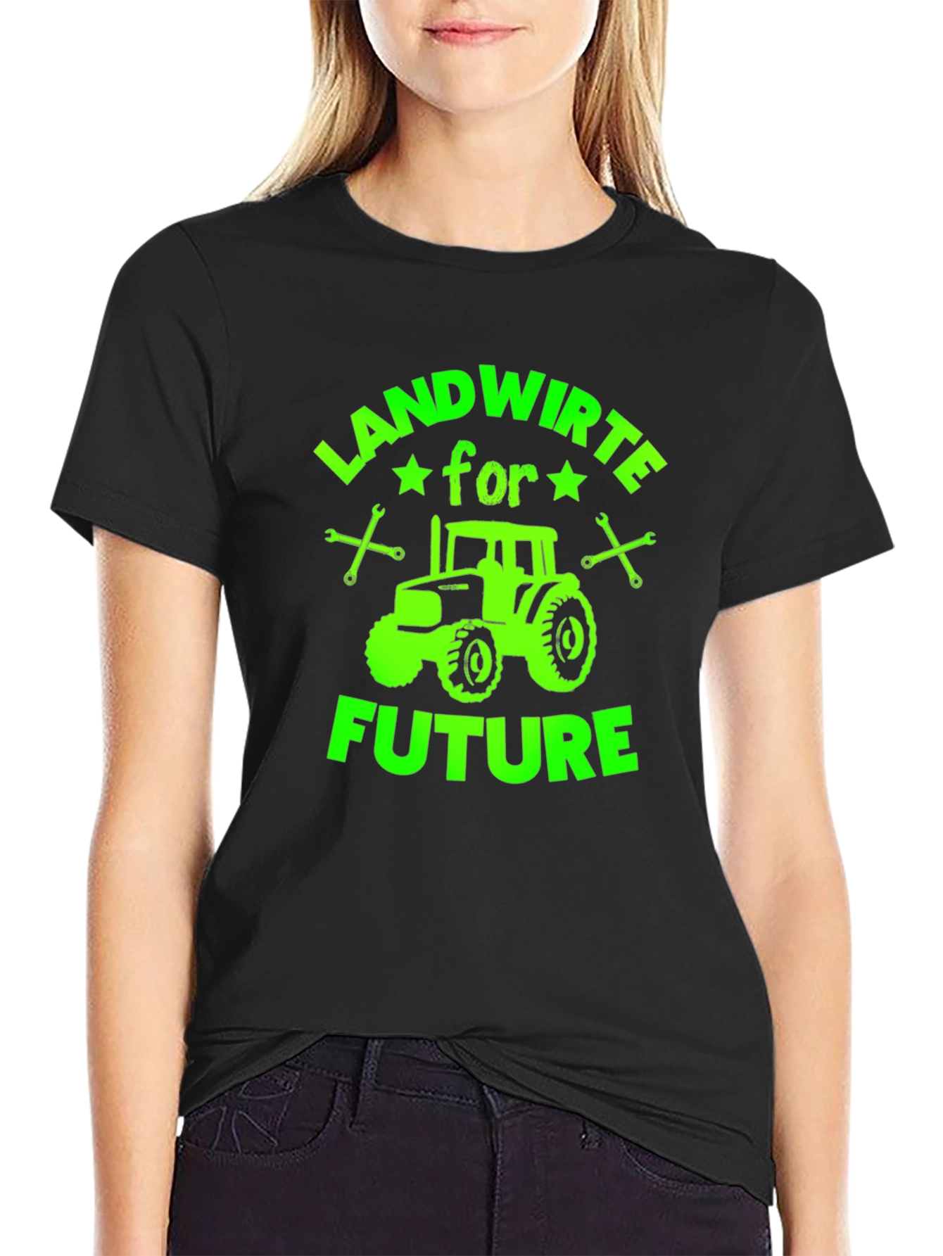 Landwirte for Future Black Graphic Tee