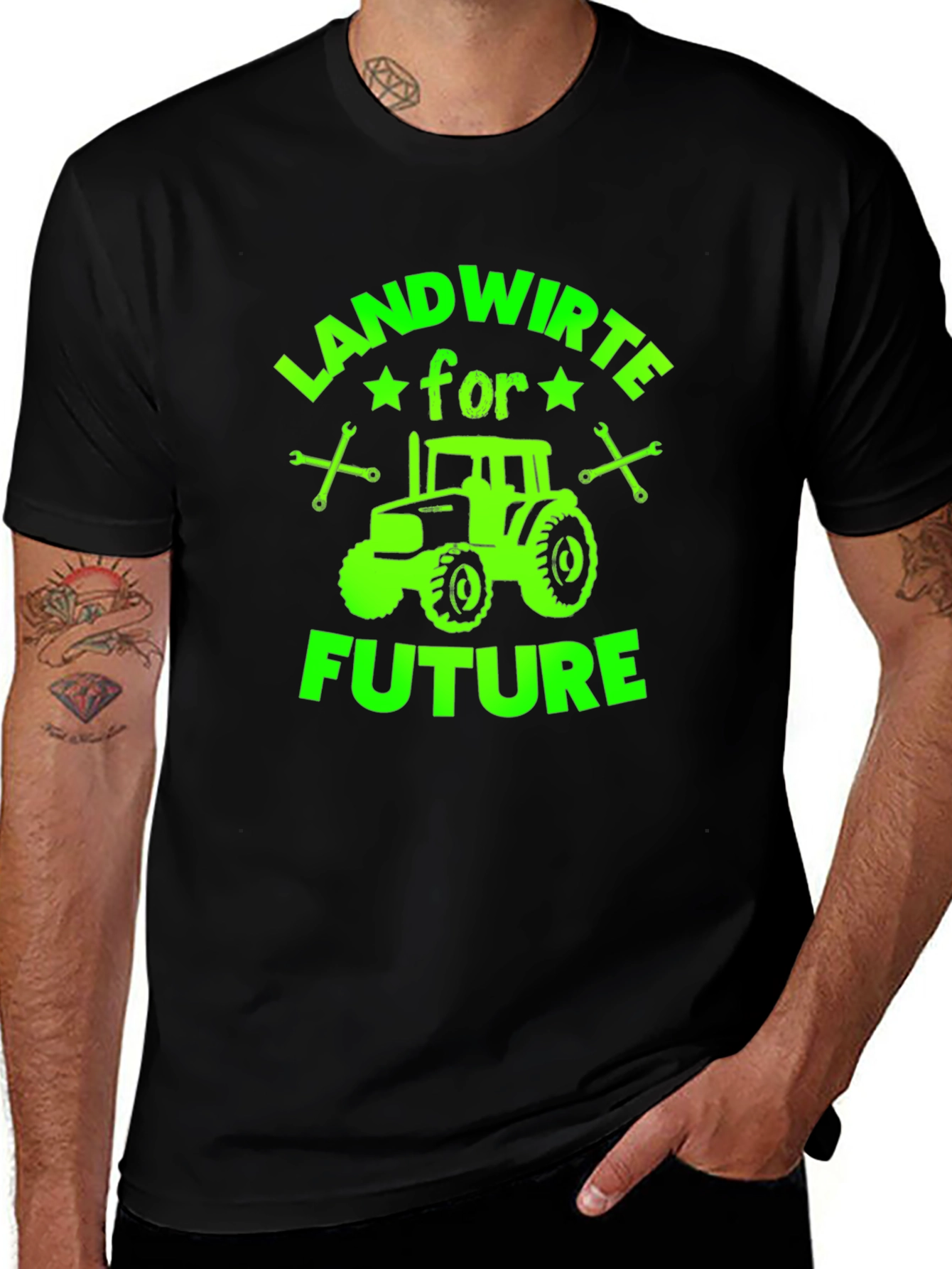Landwirte for Future Black Graphic Tee