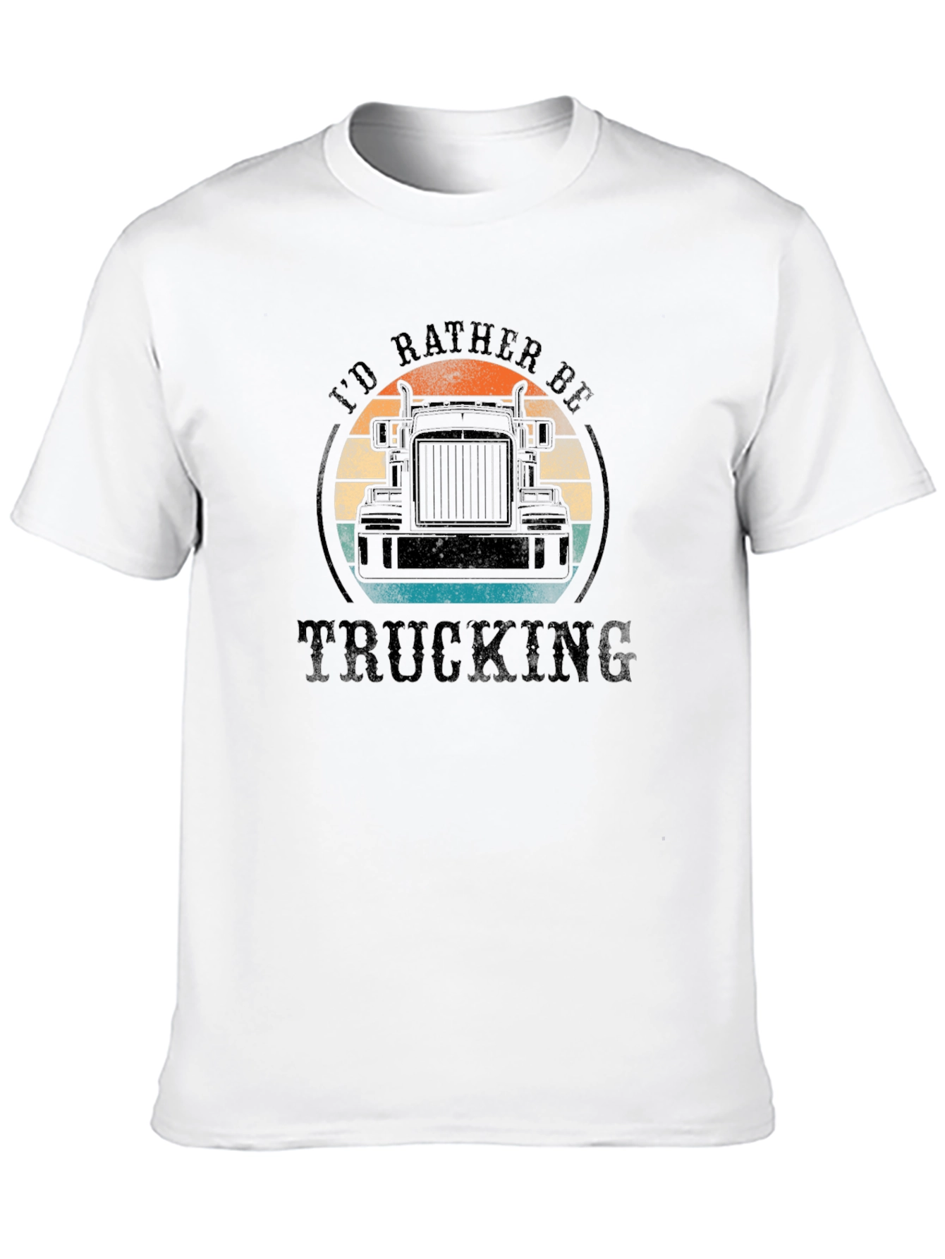 Trucking T-Shirt - Id Rather Be Trucking