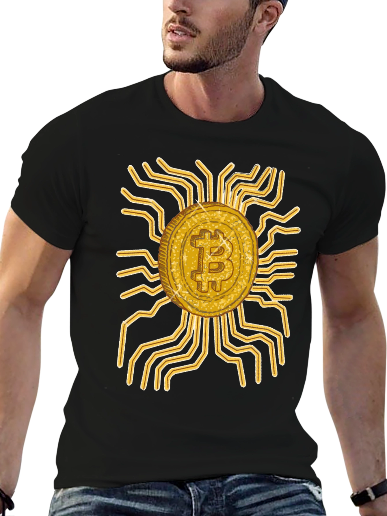 Bitcoin Circuit Board Graphic Tee