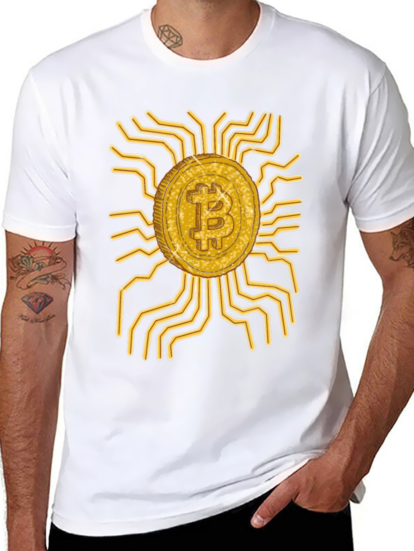 Bitcoin Circuit Board Graphic Tee