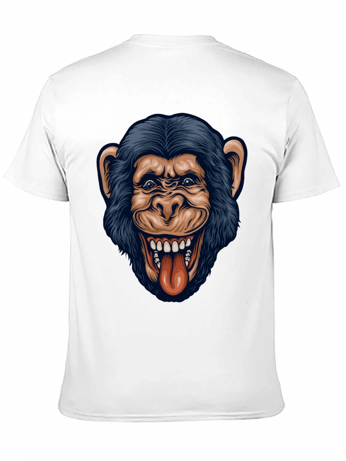 Funny Monkey Graphic Black T-Shirt