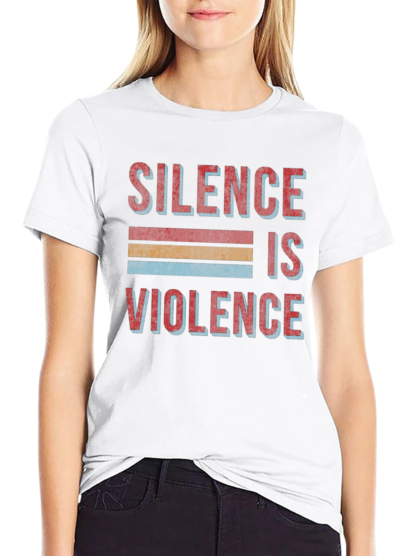 Silence is Violence Retro Graphic Tee